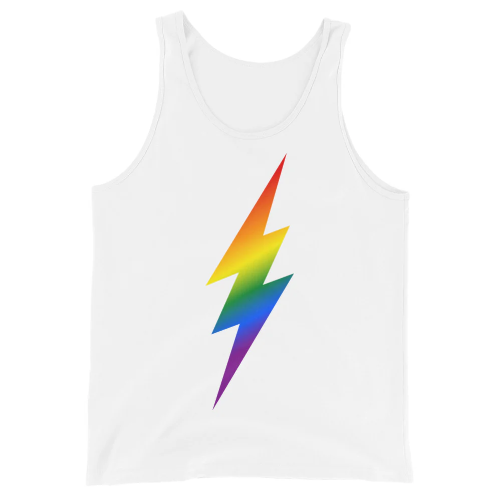 Rainbow Pride Lightning Tank Top - Image 6