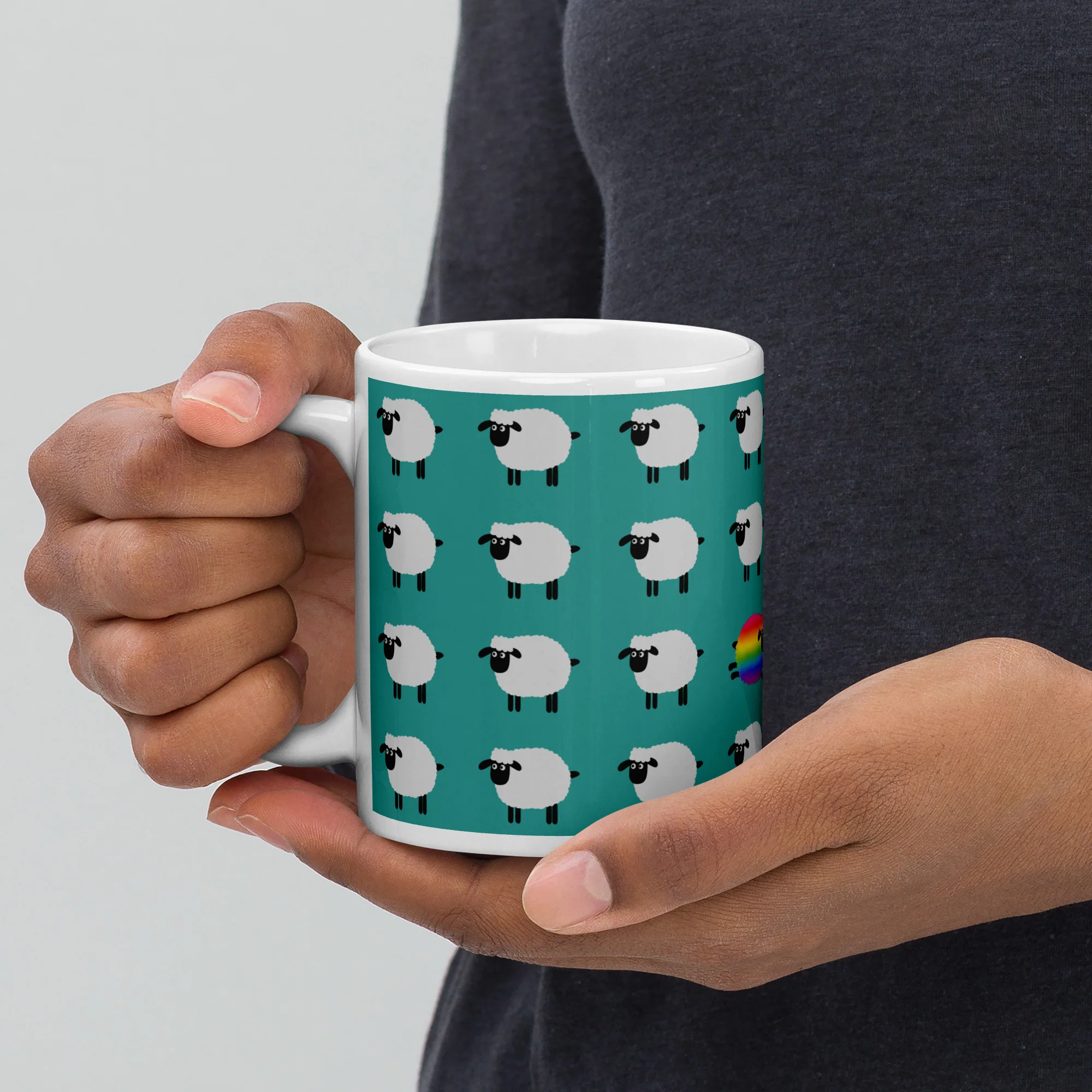 Rainbow Sheep Mug - Image 4