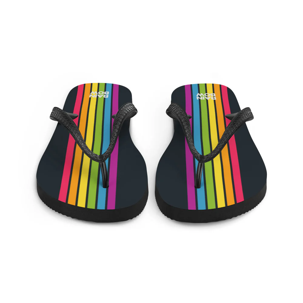 Rainbow Stripe Flip-Flops - Image 5