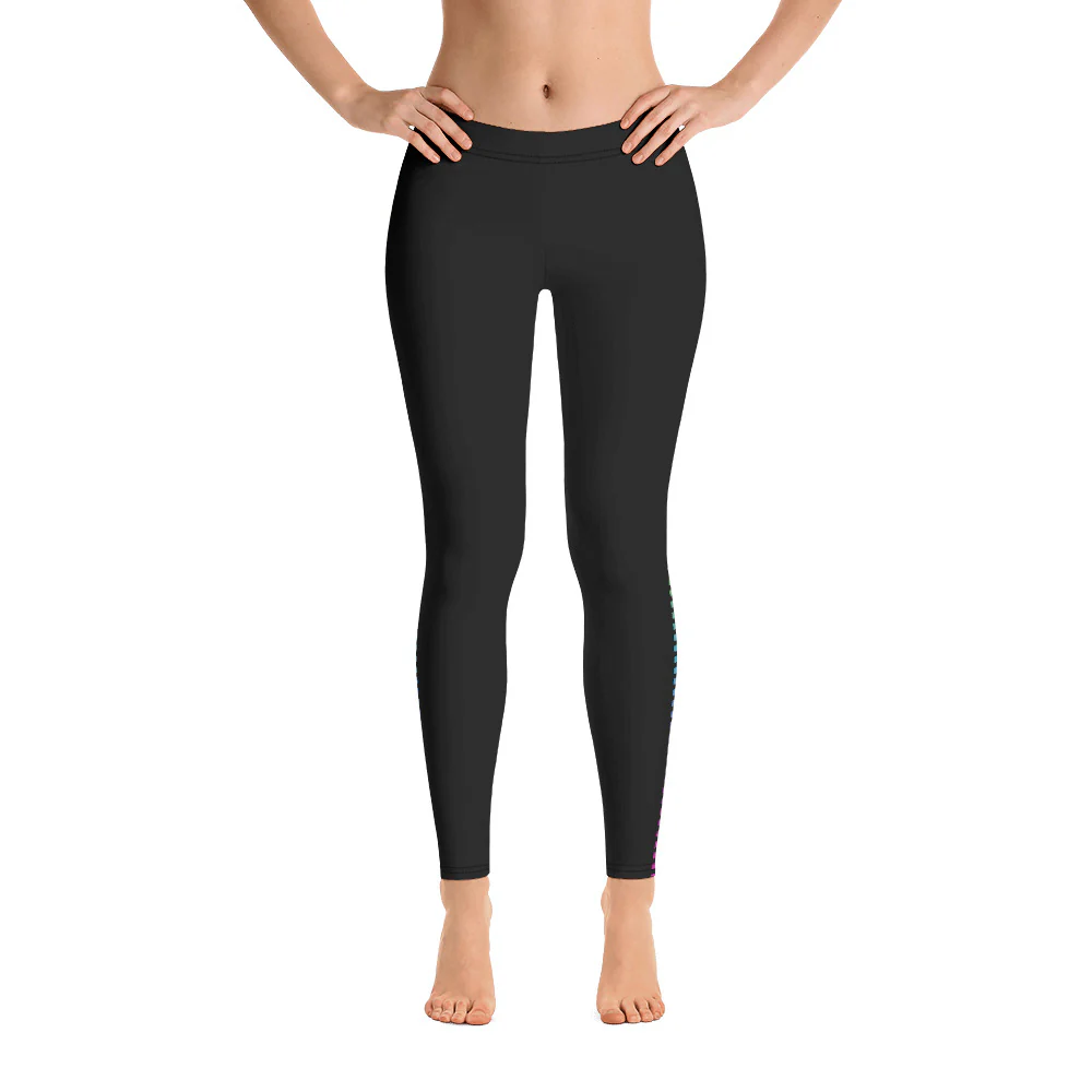 Rainbow Stripe Gradient Leggings - Image 5
