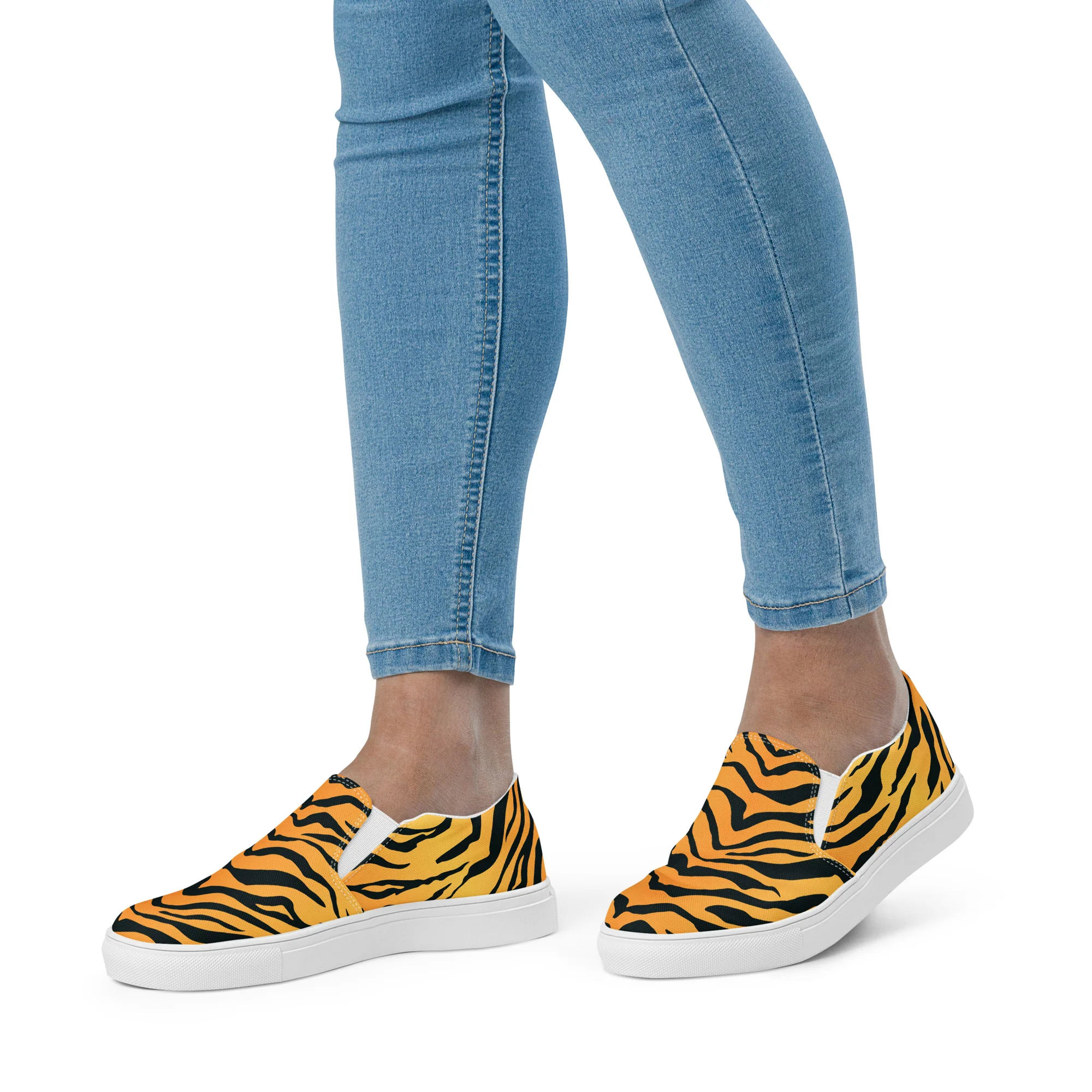 Rainbow Tiger Print Slip-on Shoes (female sizes) - Image 2