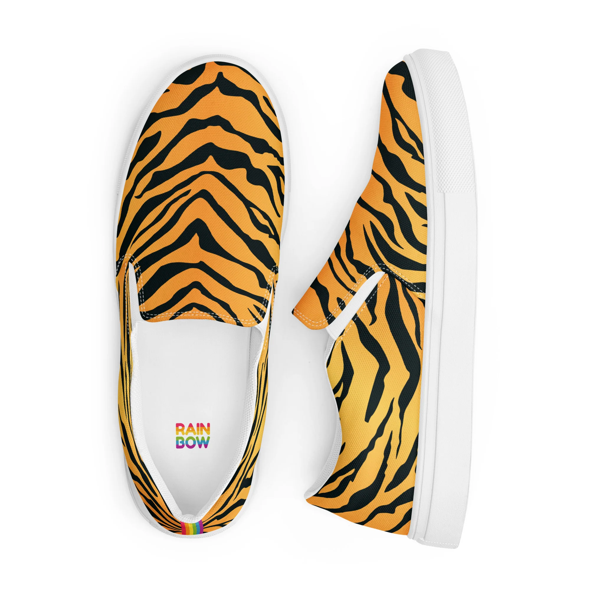 Rainbow Tiger Print Slip-on Shoes (male sizes) - Image 5