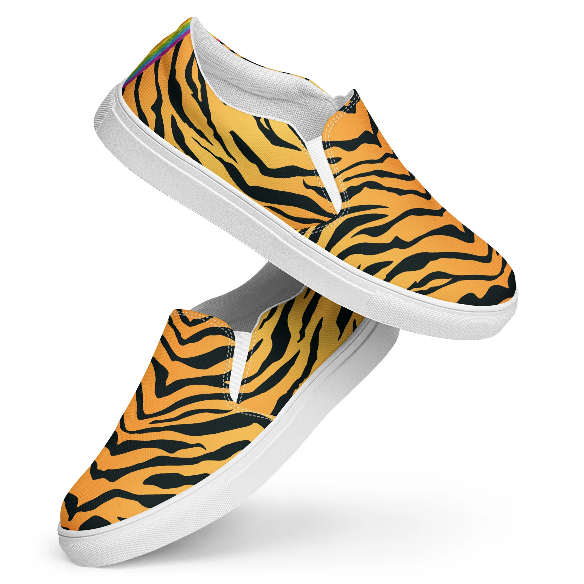 Rainbow Tiger Print Slip-on Shoes (male sizes) - Image 7
