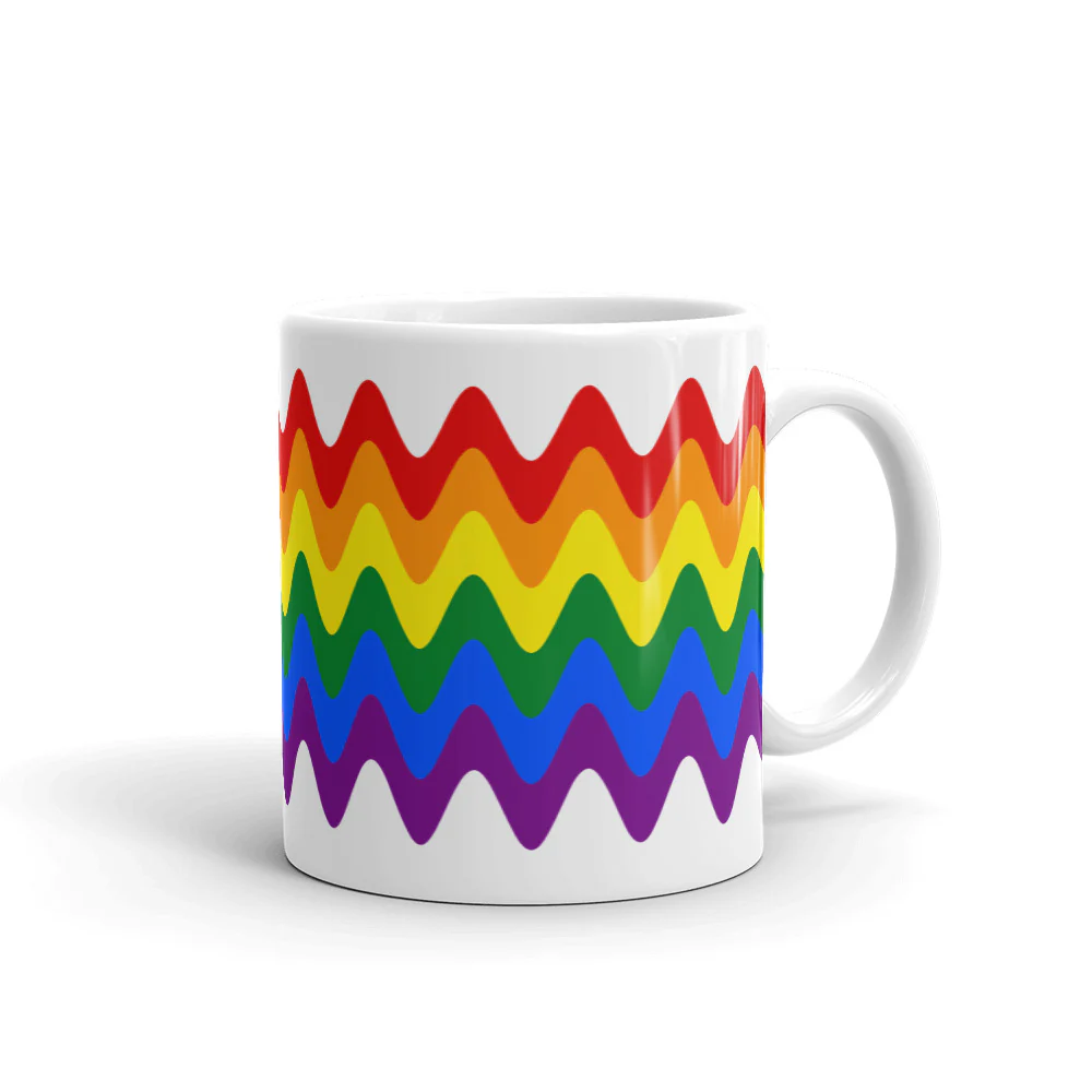 Rainbow Wavy Pride Flag Mug