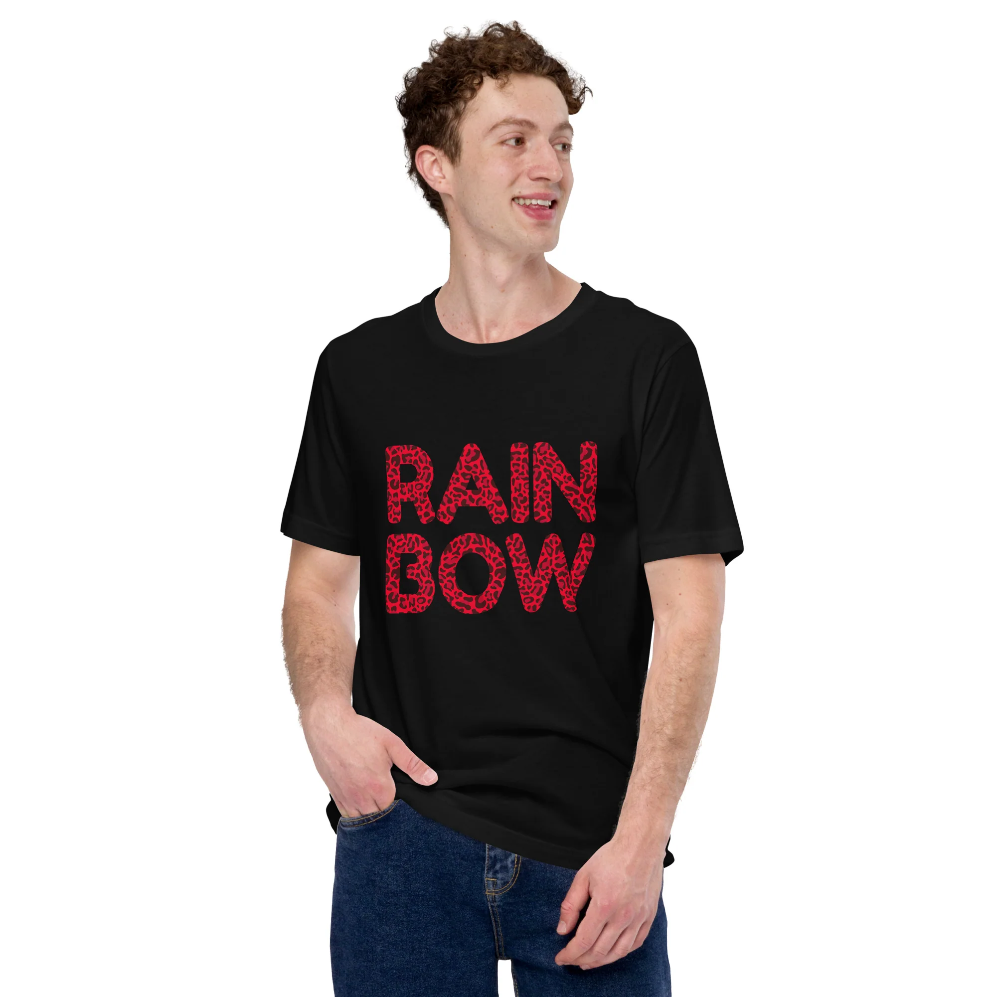 Red Leopard Logo T-Shirt - Image 2