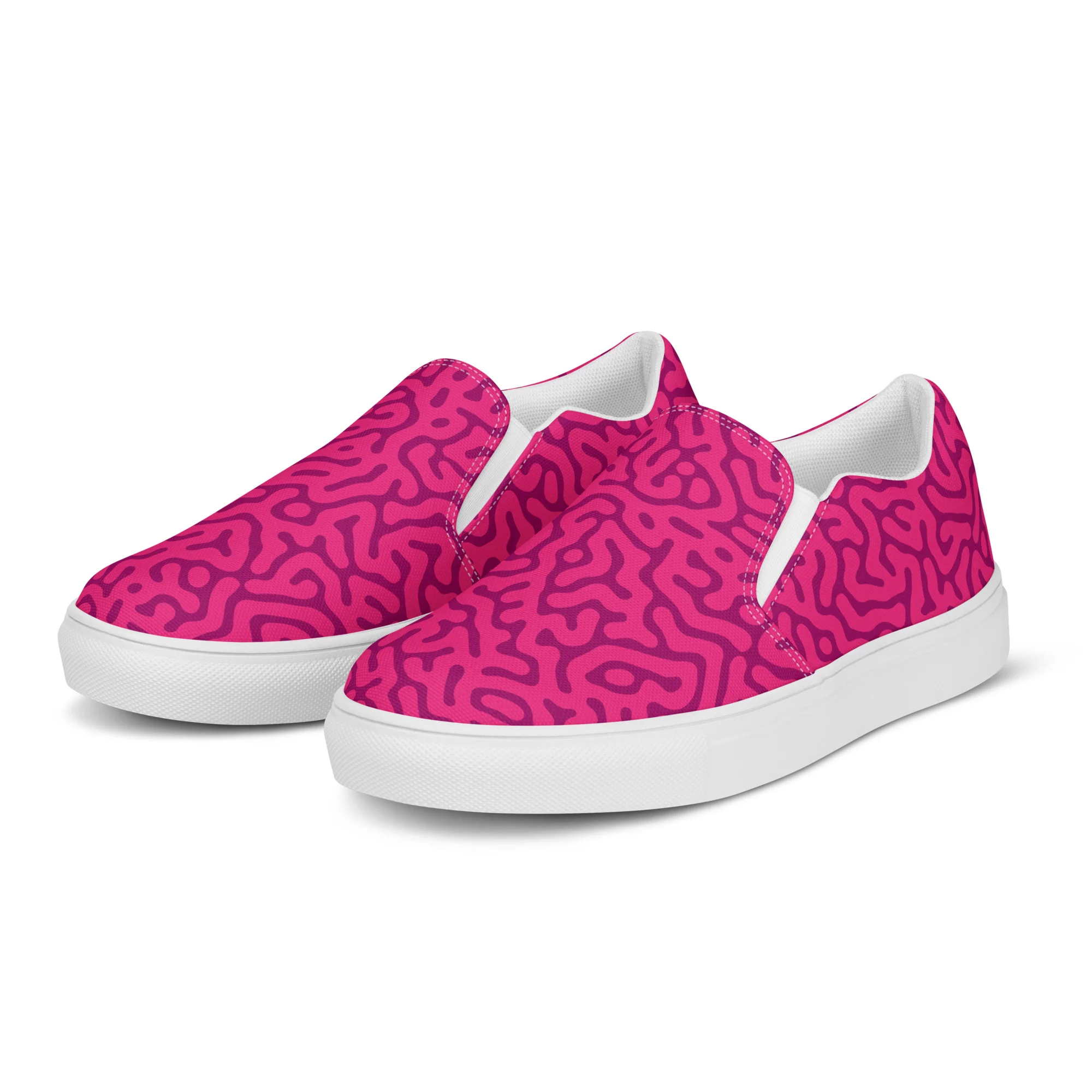 Red Turing Pattern Slip-on Shoes (female sizes)