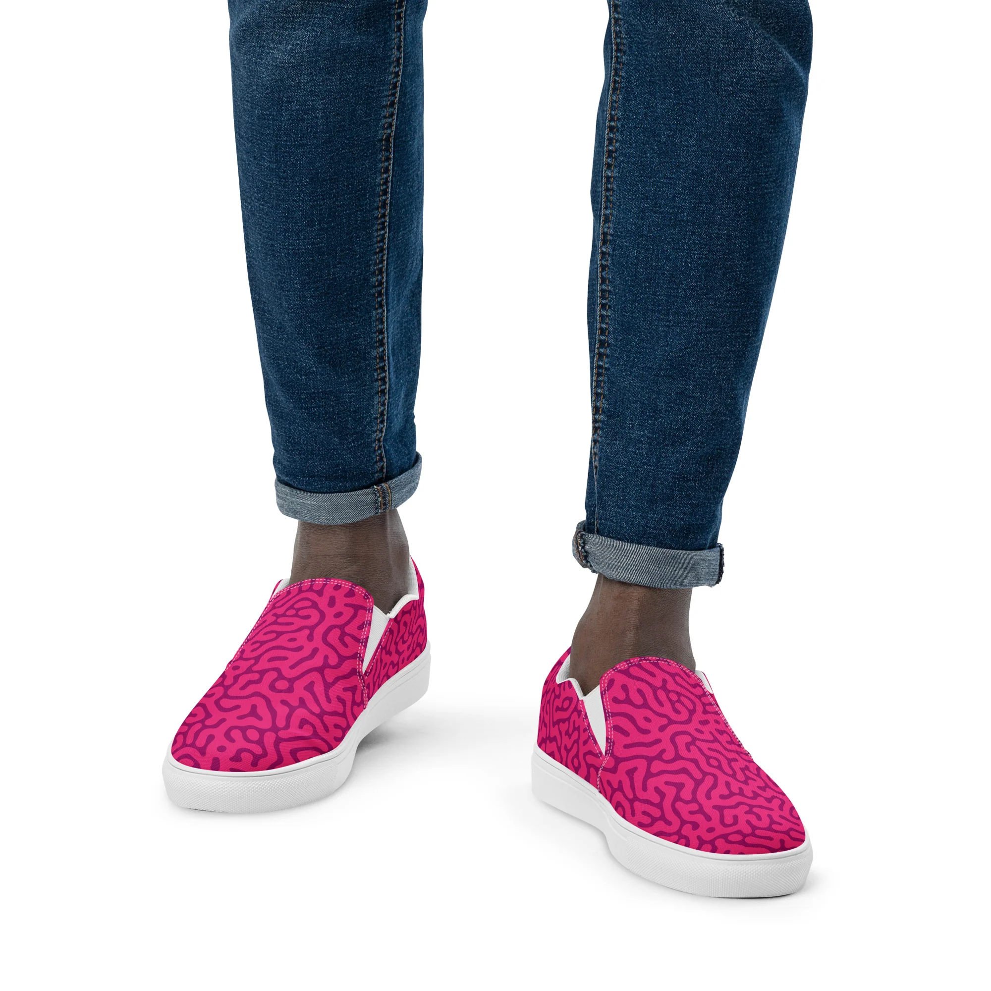 Red Turing Pattern Slip-on Shoes (male sizes) - Image 2
