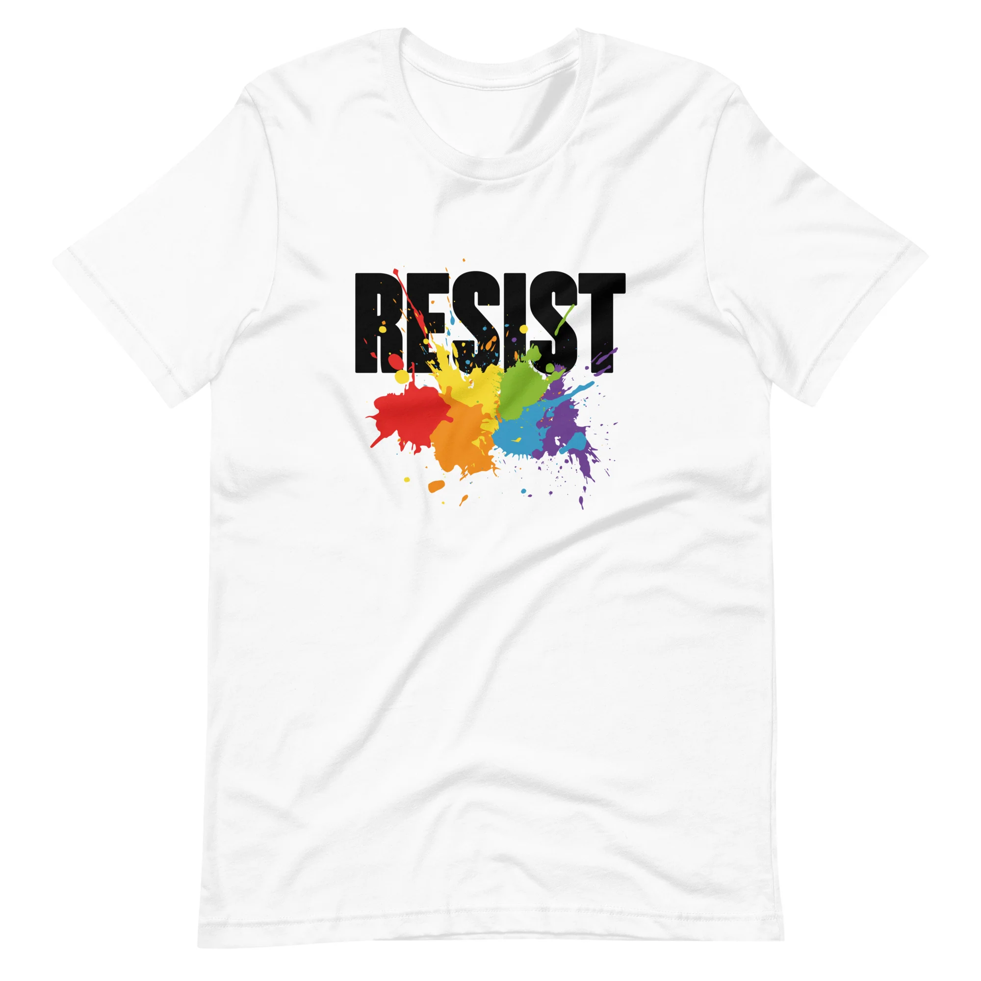 Resist Rainbow Splatter T-Shirt - Image 3