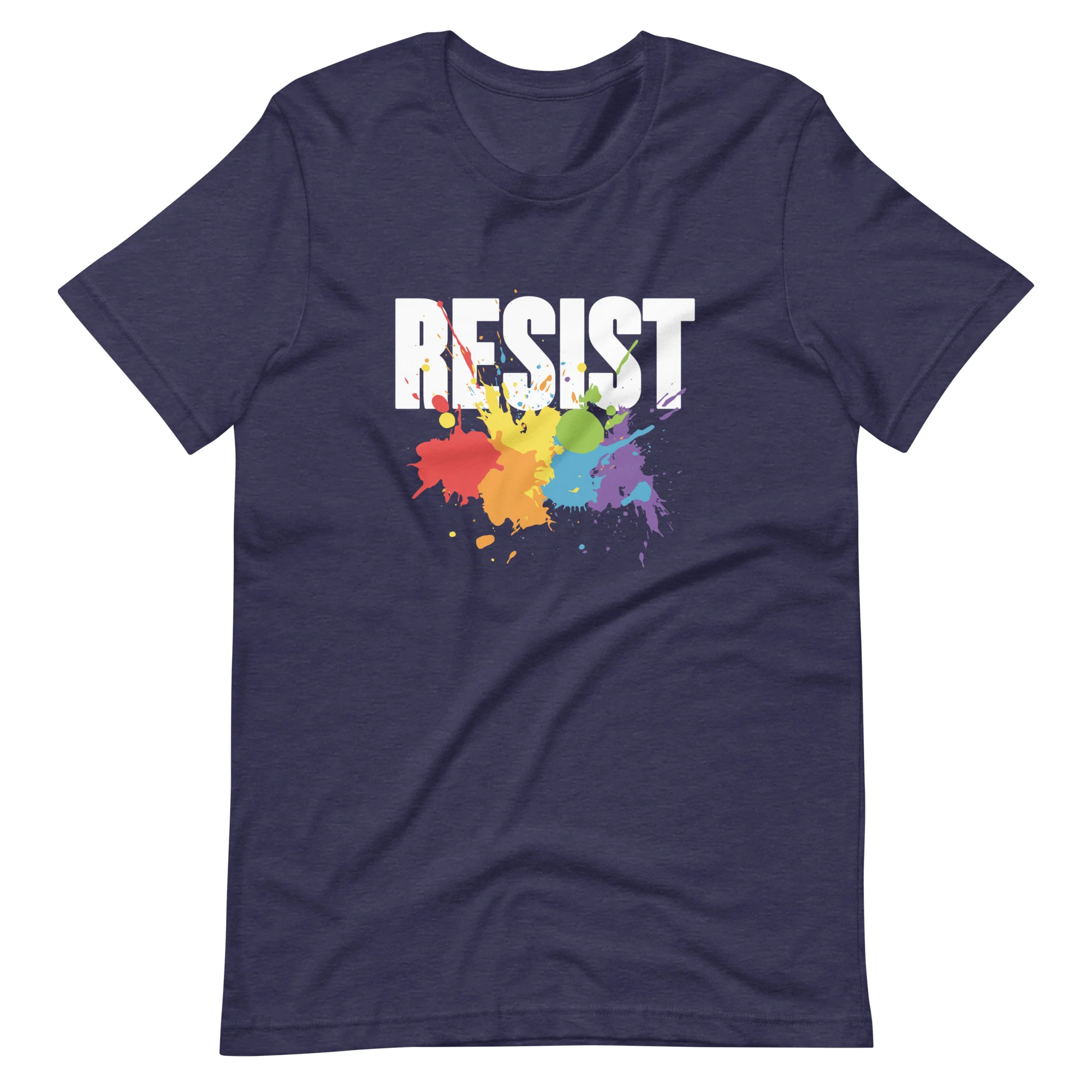Resist Rainbow Splatter T-Shirt - Image 6