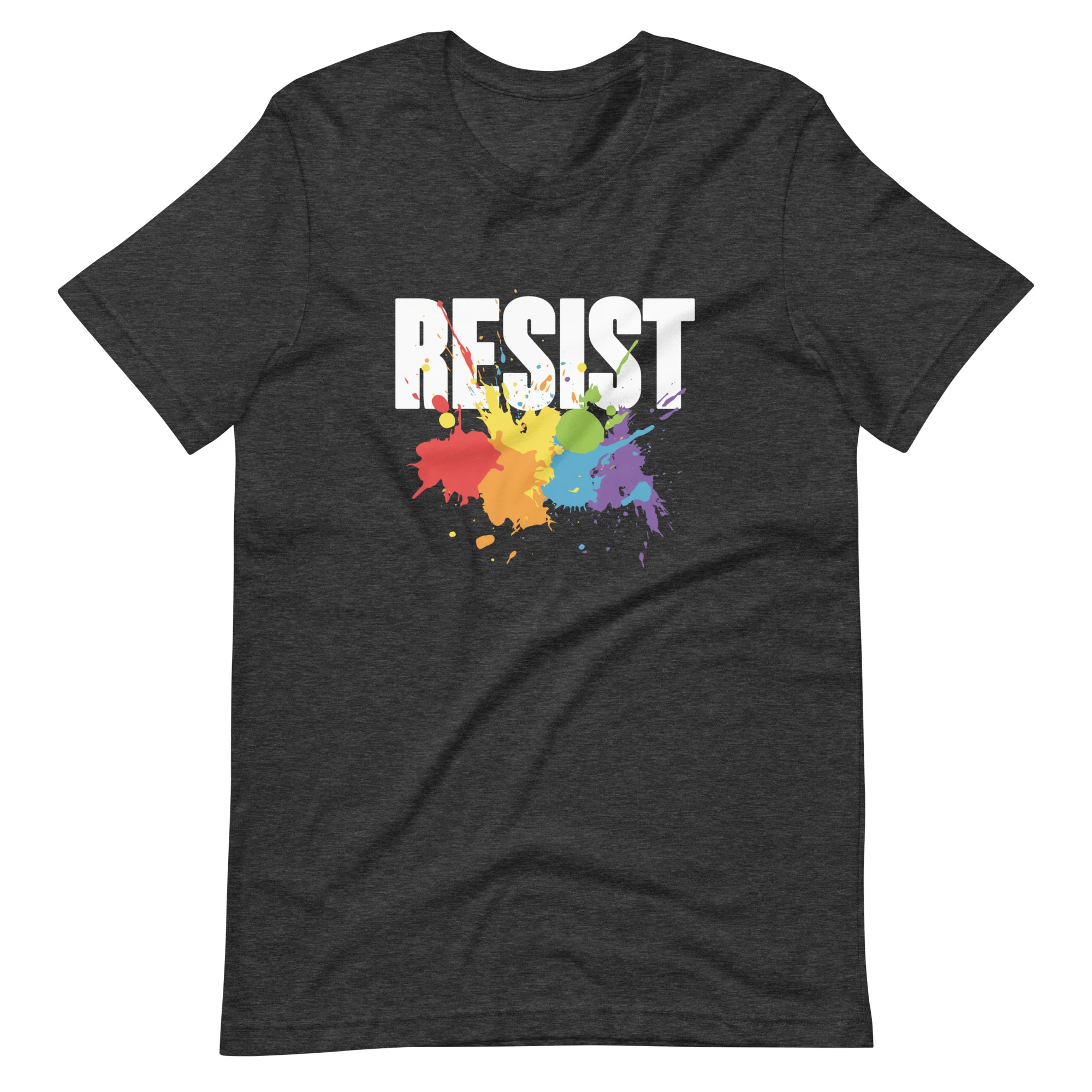 Resist Rainbow Splatter T-Shirt - Image 7