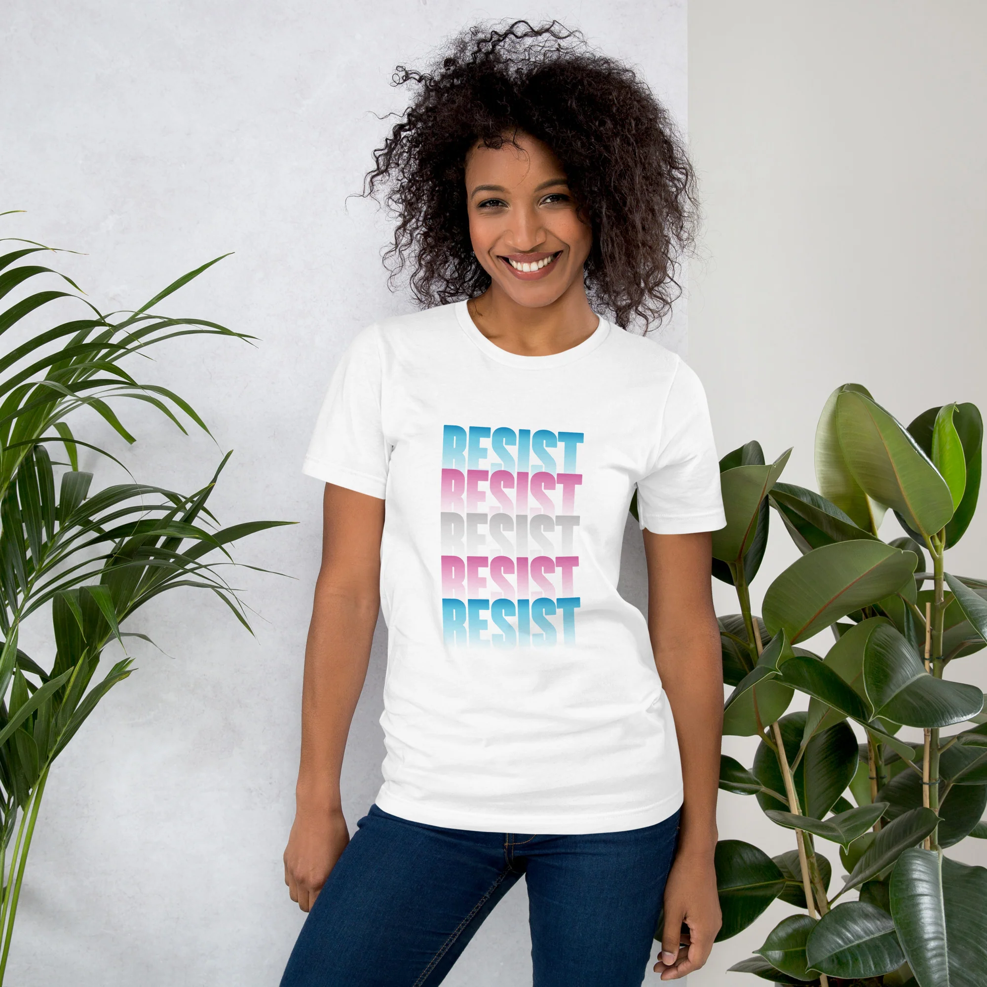 Trans Pride Flag Fade Resist T-Shirt - Image 2