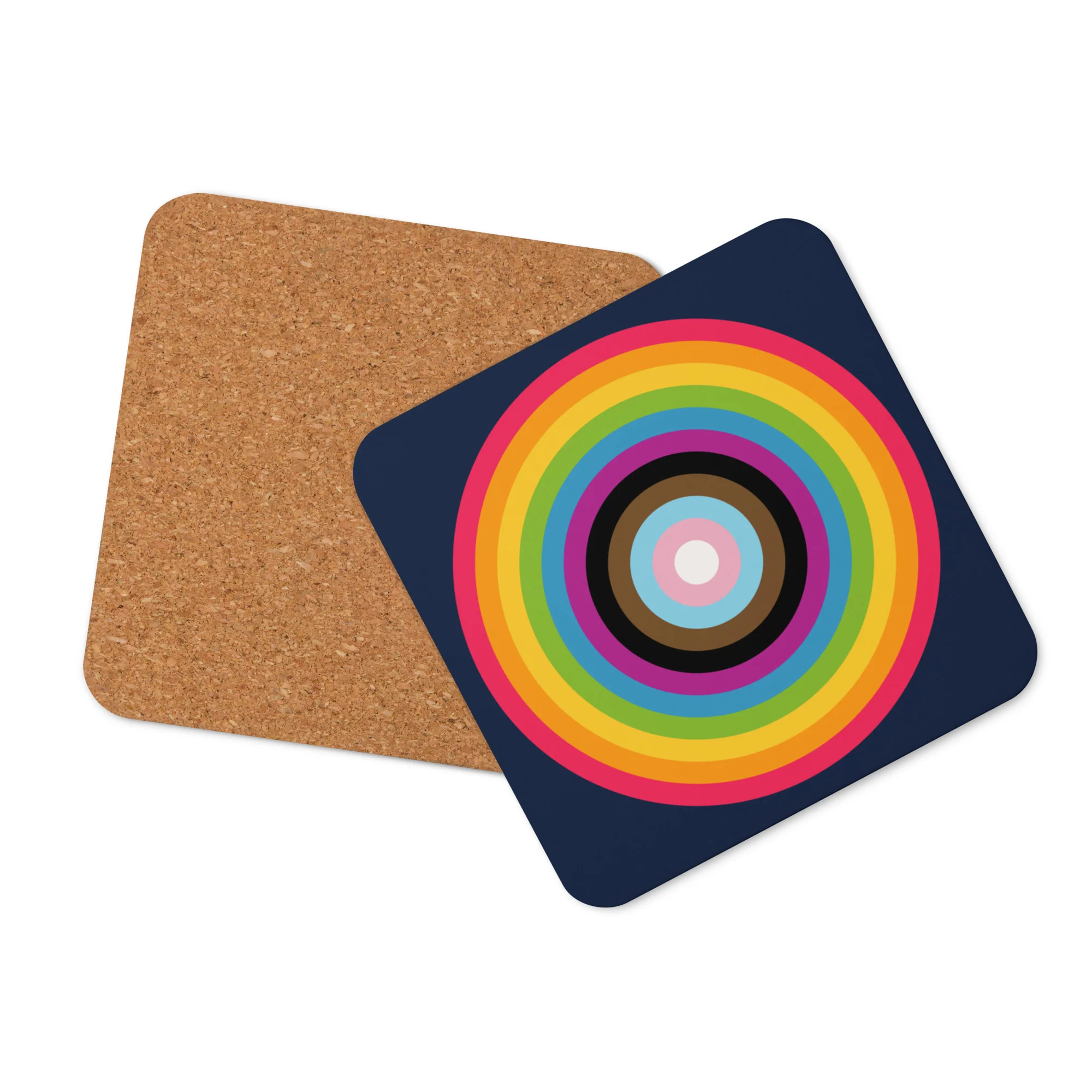 Reverse Progress Pride Flag Colours Roundel Coaster - Image 4