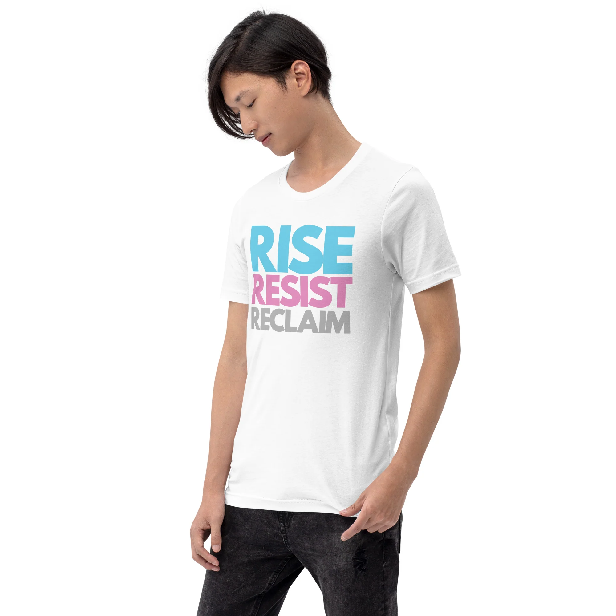 Rise Resist Reclaim Trans Pride T-Shirt - Image 2