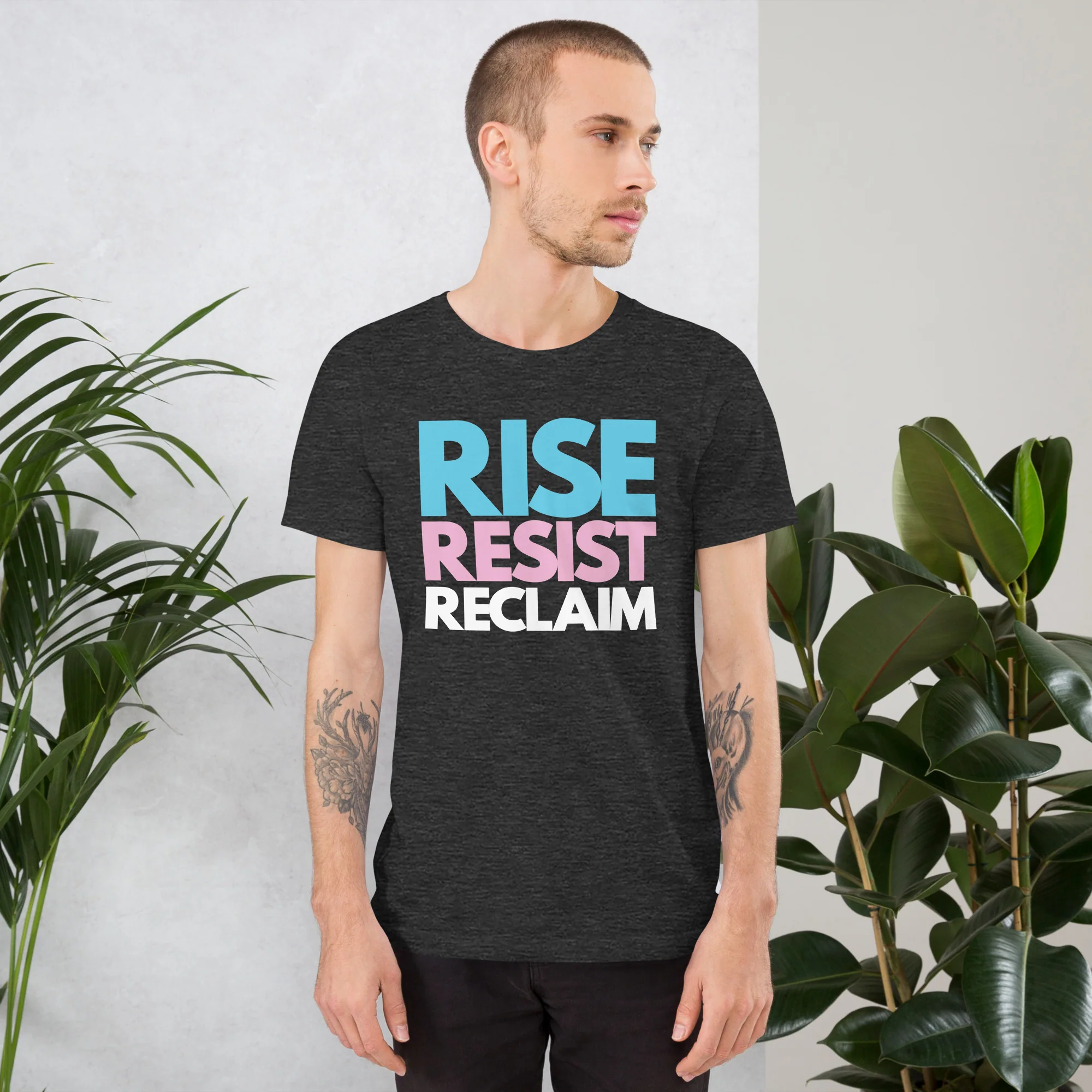 Rise Resist Reclaim Trans Pride T-Shirt - Image 7