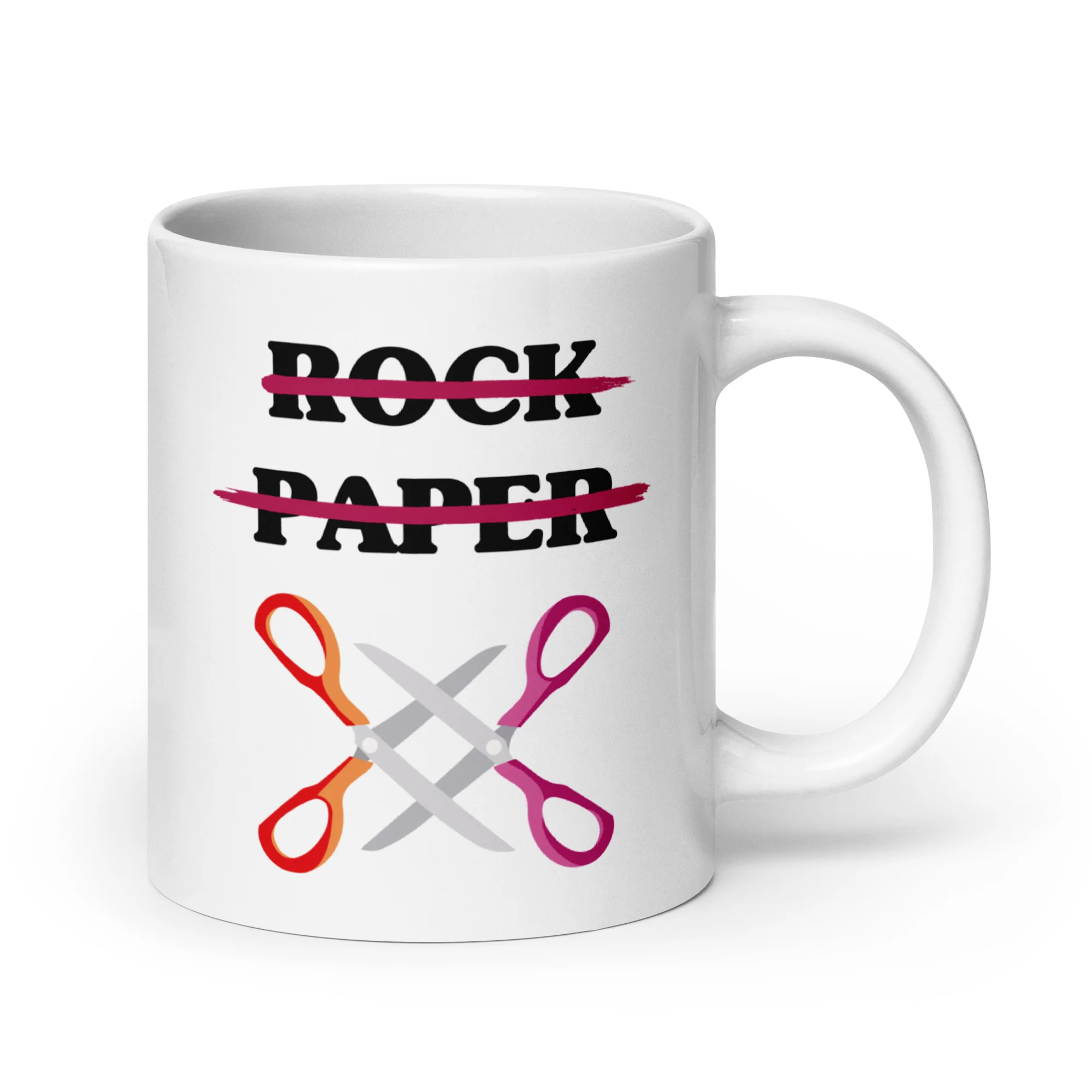 Rock Paper Scissors Mug
