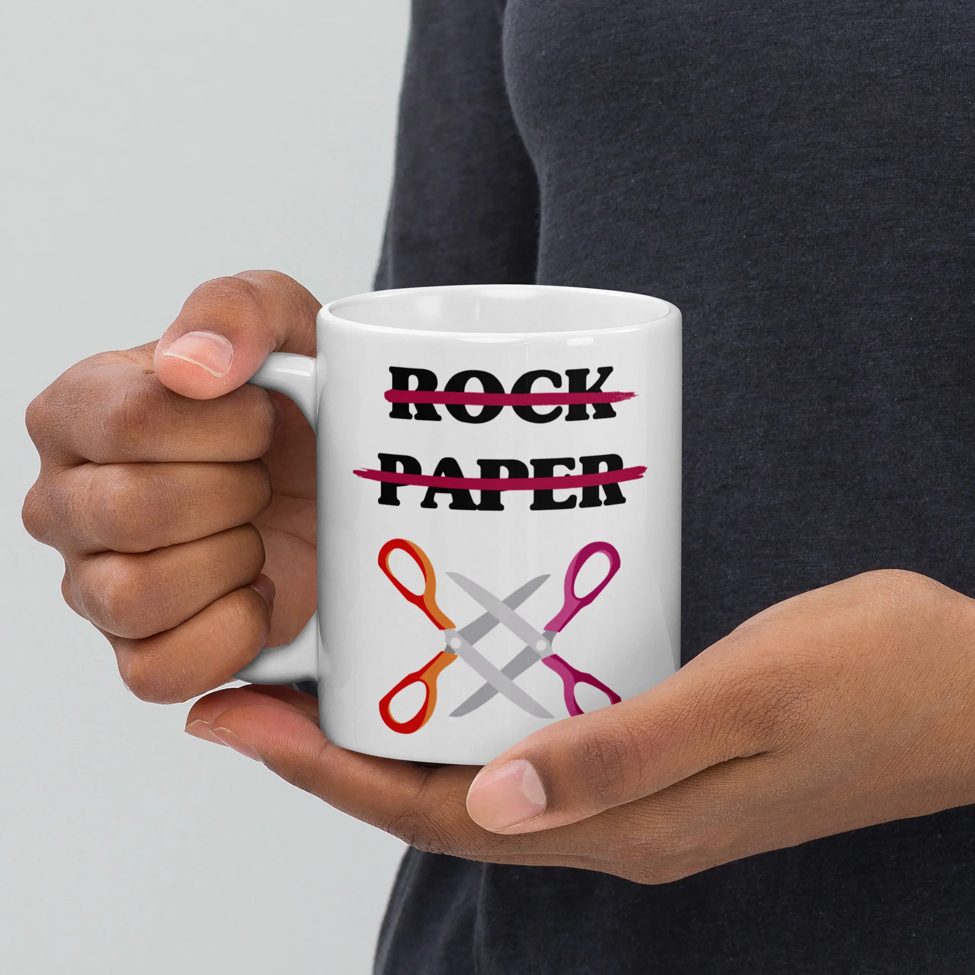 Rock Paper Scissors Mug - Image 2