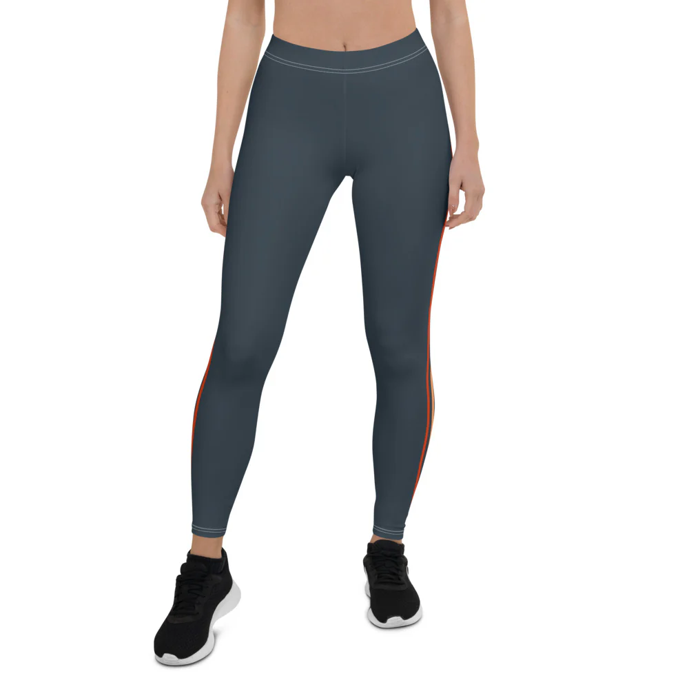 Separated Stripes Lesbian Pride Flag Leggings - Image 3