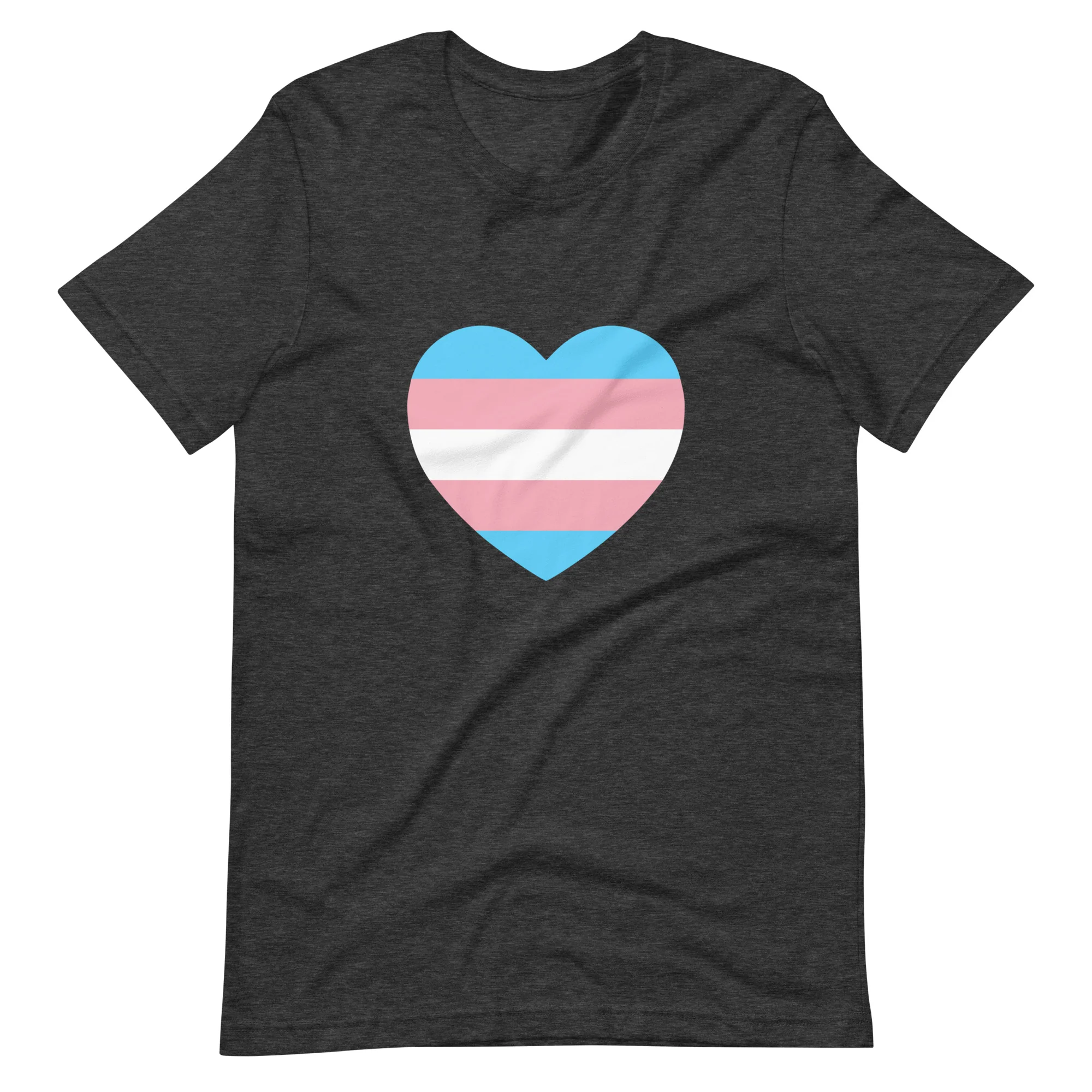 Trans Heart Flag T-Shirt - Image 5