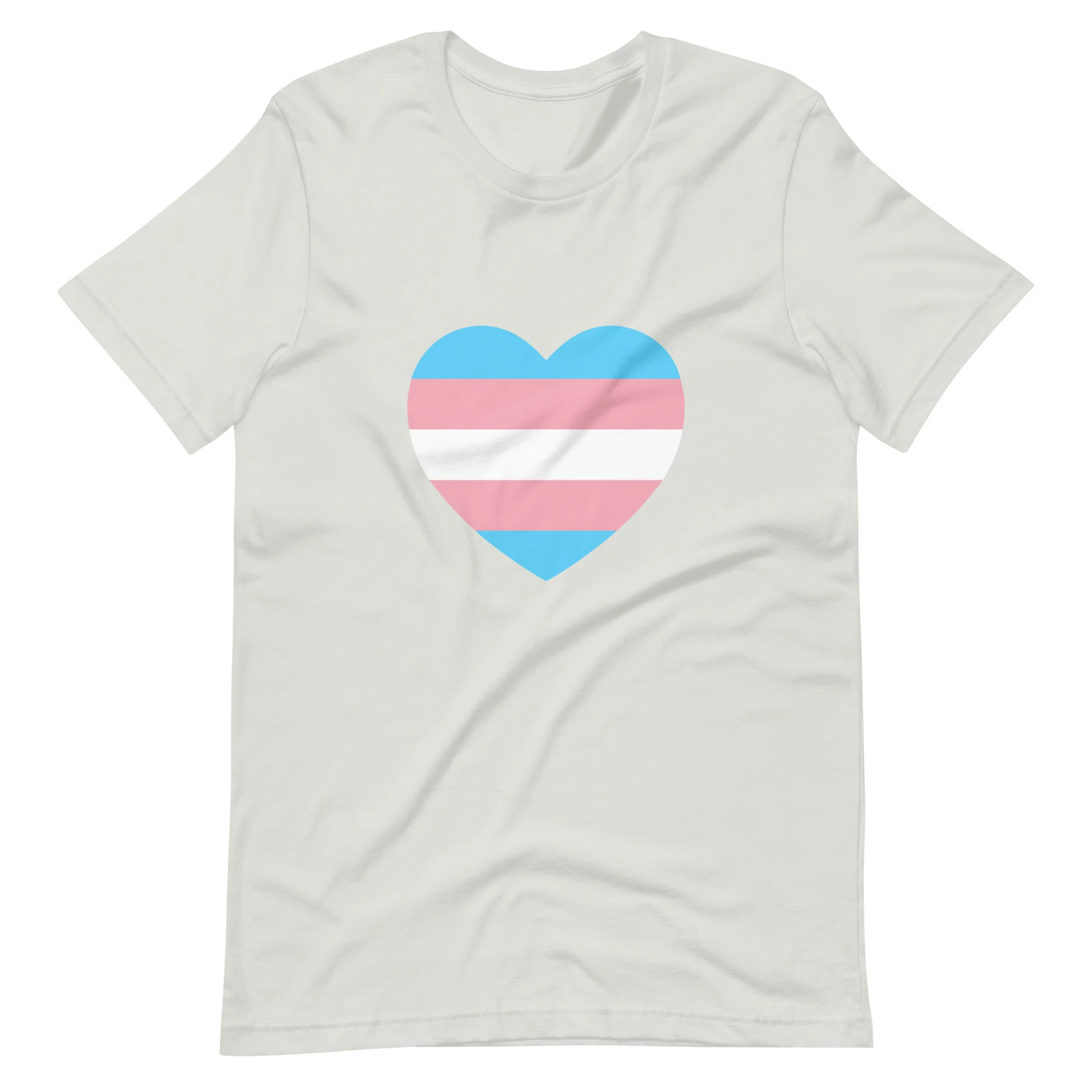 Trans Heart Flag T-Shirt - Image 8