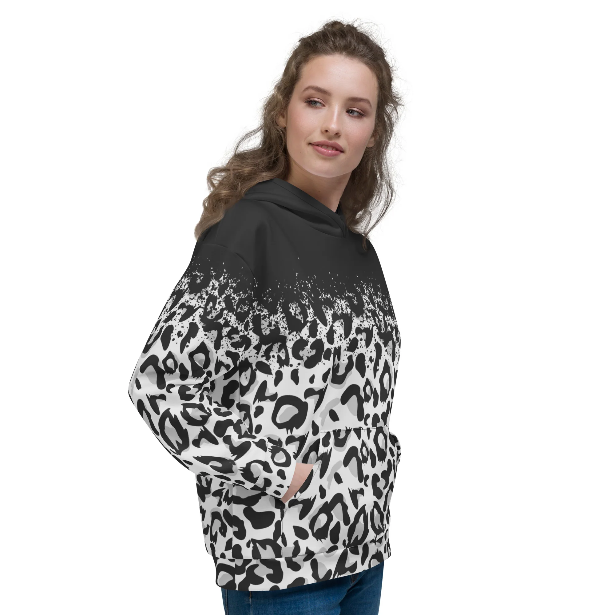 Snow Leopard Fade Hoodie - Image 7