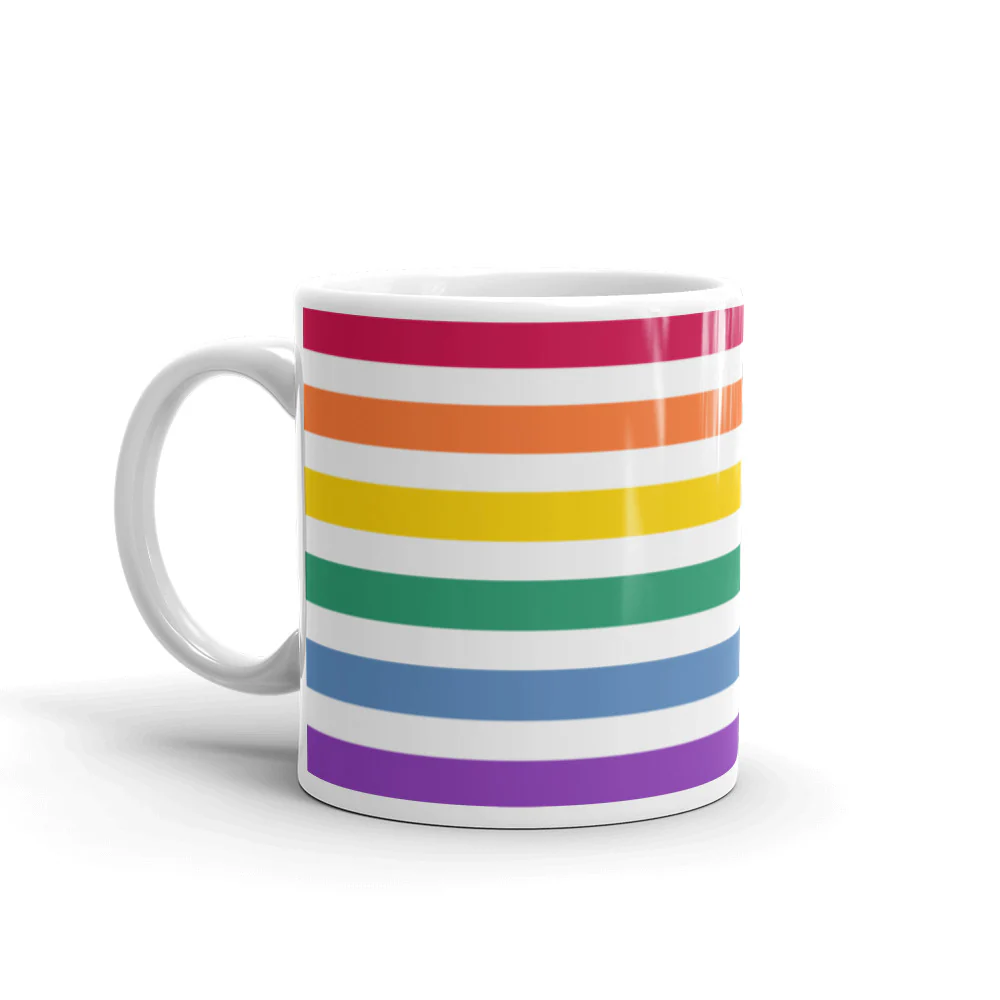 Split Rainbow Pride Flag Mug - Image 2