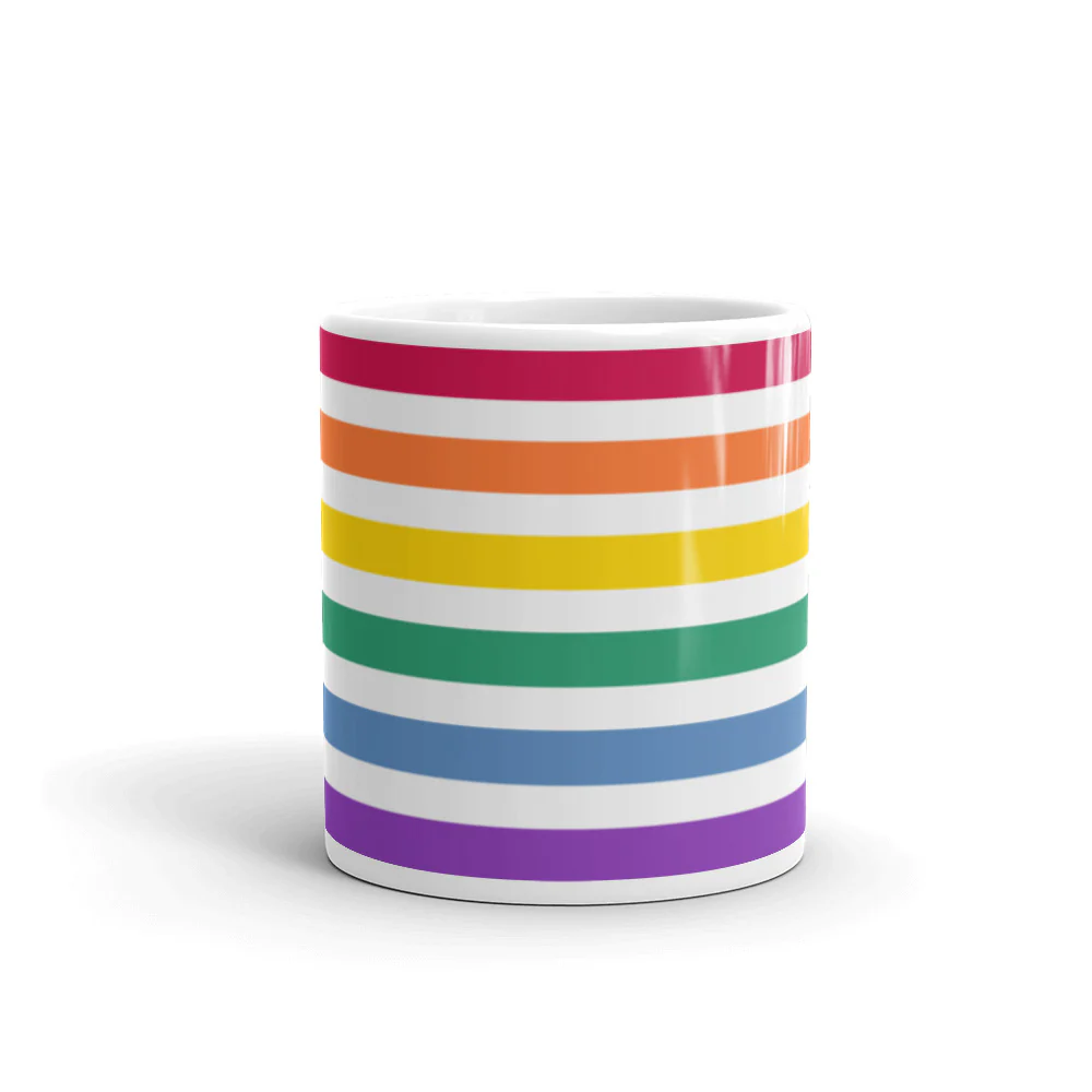 Split Rainbow Pride Flag Mug - Image 3