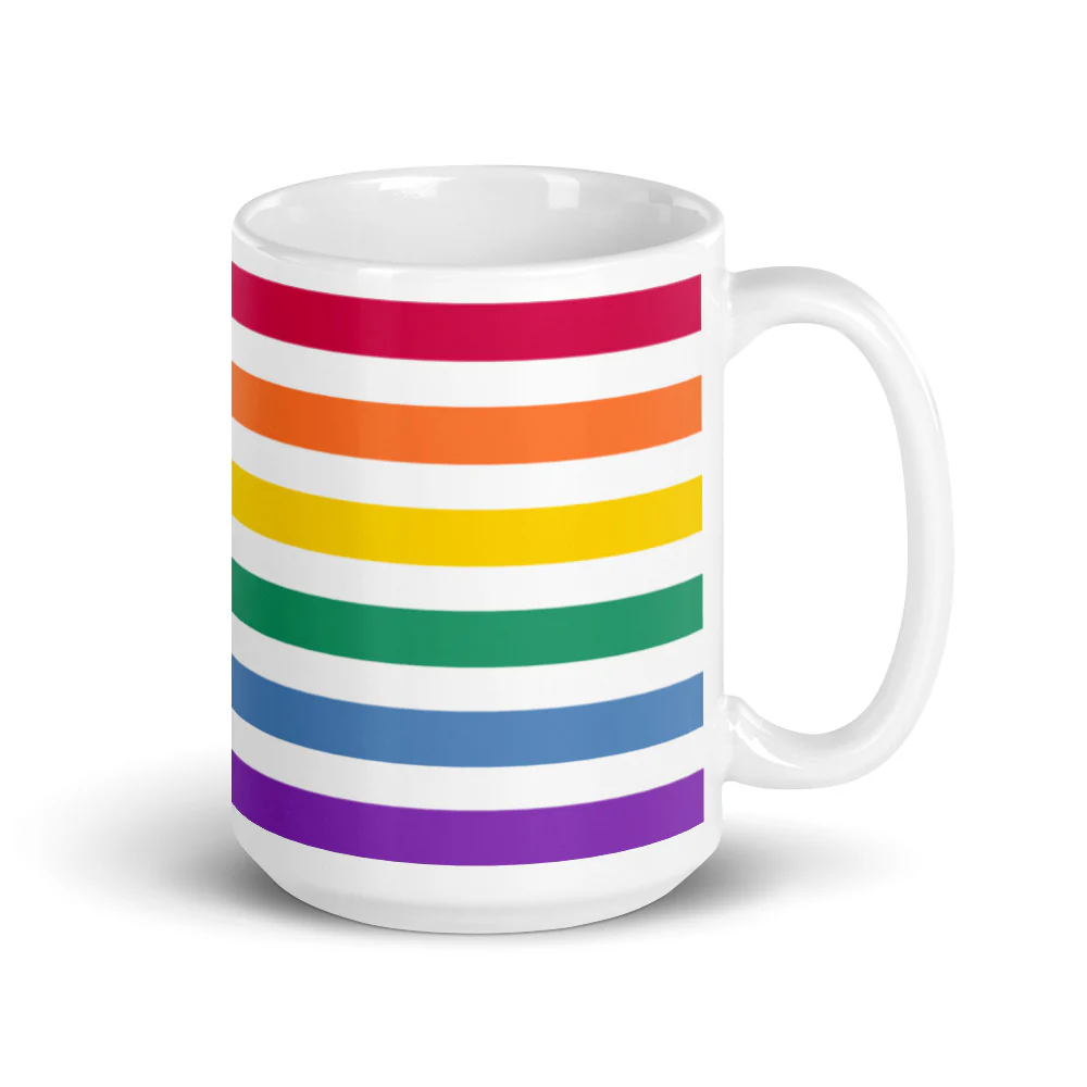 Split Rainbow Pride Flag Mug - Image 4