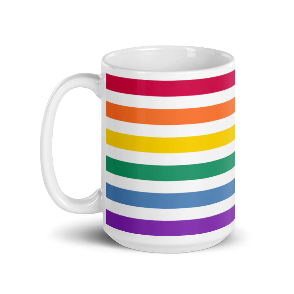 Split Rainbow Pride Flag Mug - Image 5