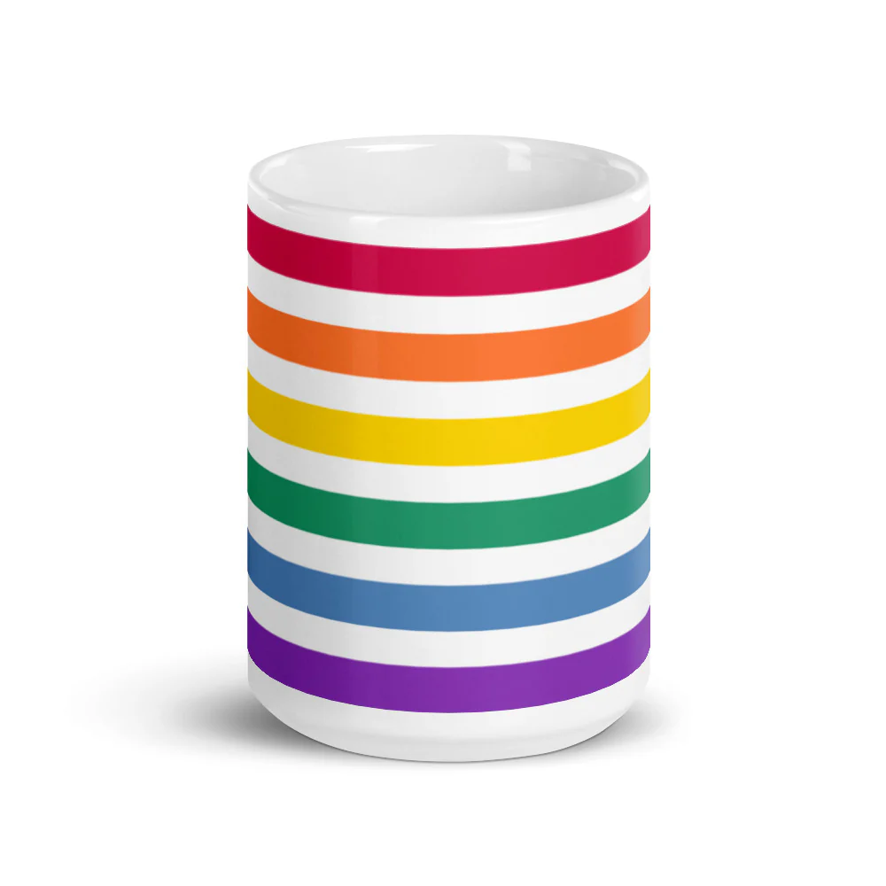 Split Rainbow Pride Flag Mug - Image 6