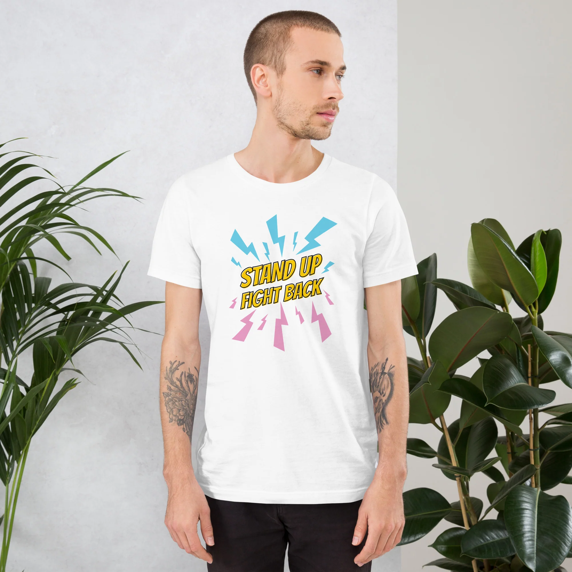 Stand Up Fight Back Trans Pride T-Shirt - Image 2