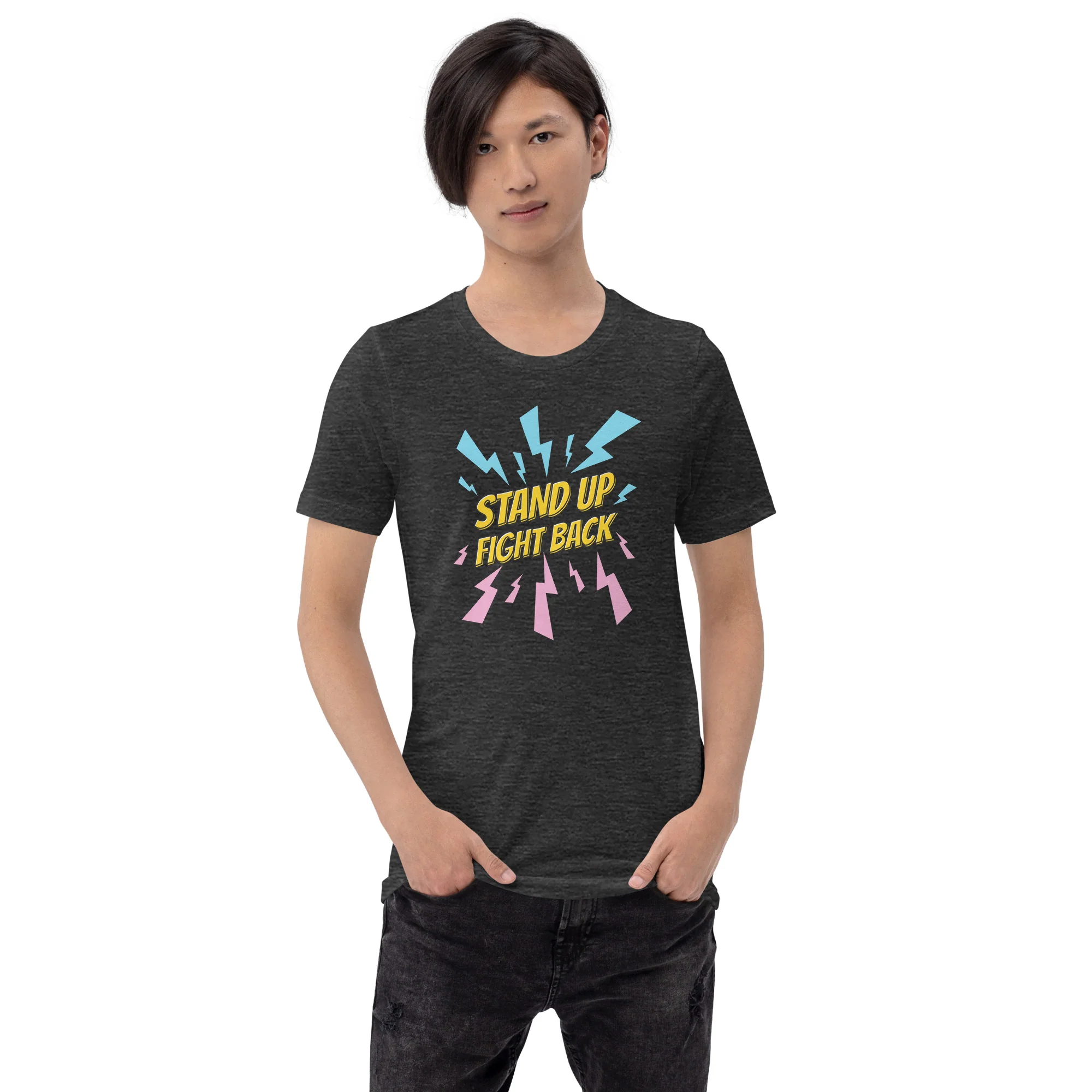 Stand Up Fight Back Trans Pride T-Shirt - Image 8