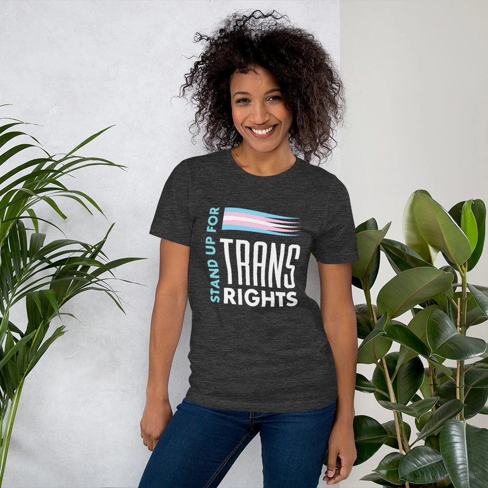 Stand Up For Trans Rights T-shirt - Image 2