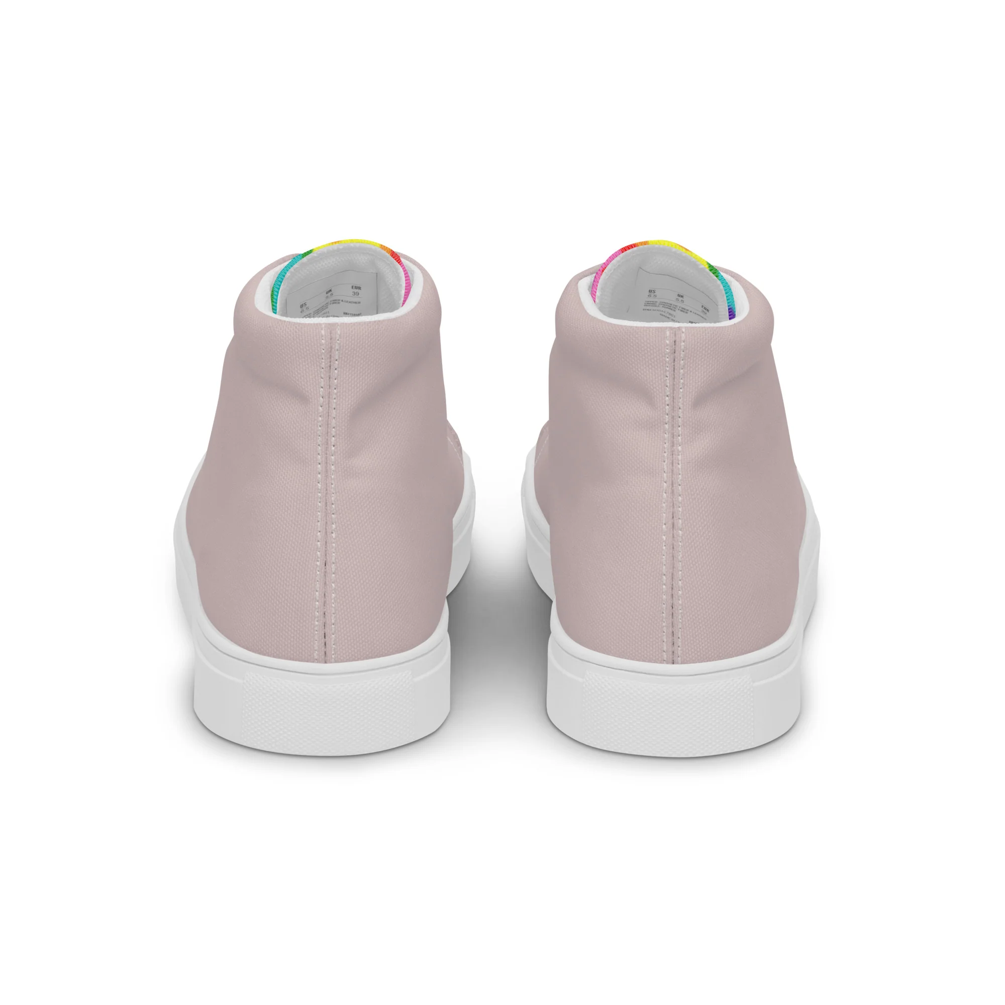Stone Grey and Original Pride Flag High Top Trainers (female sizes) - Image 12
