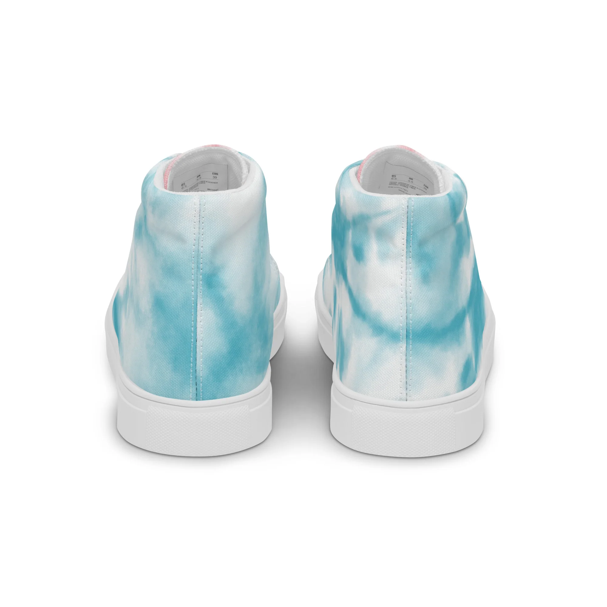 Tie Dyed Trans Pride High Top Trainers (female sizes) - Image 13