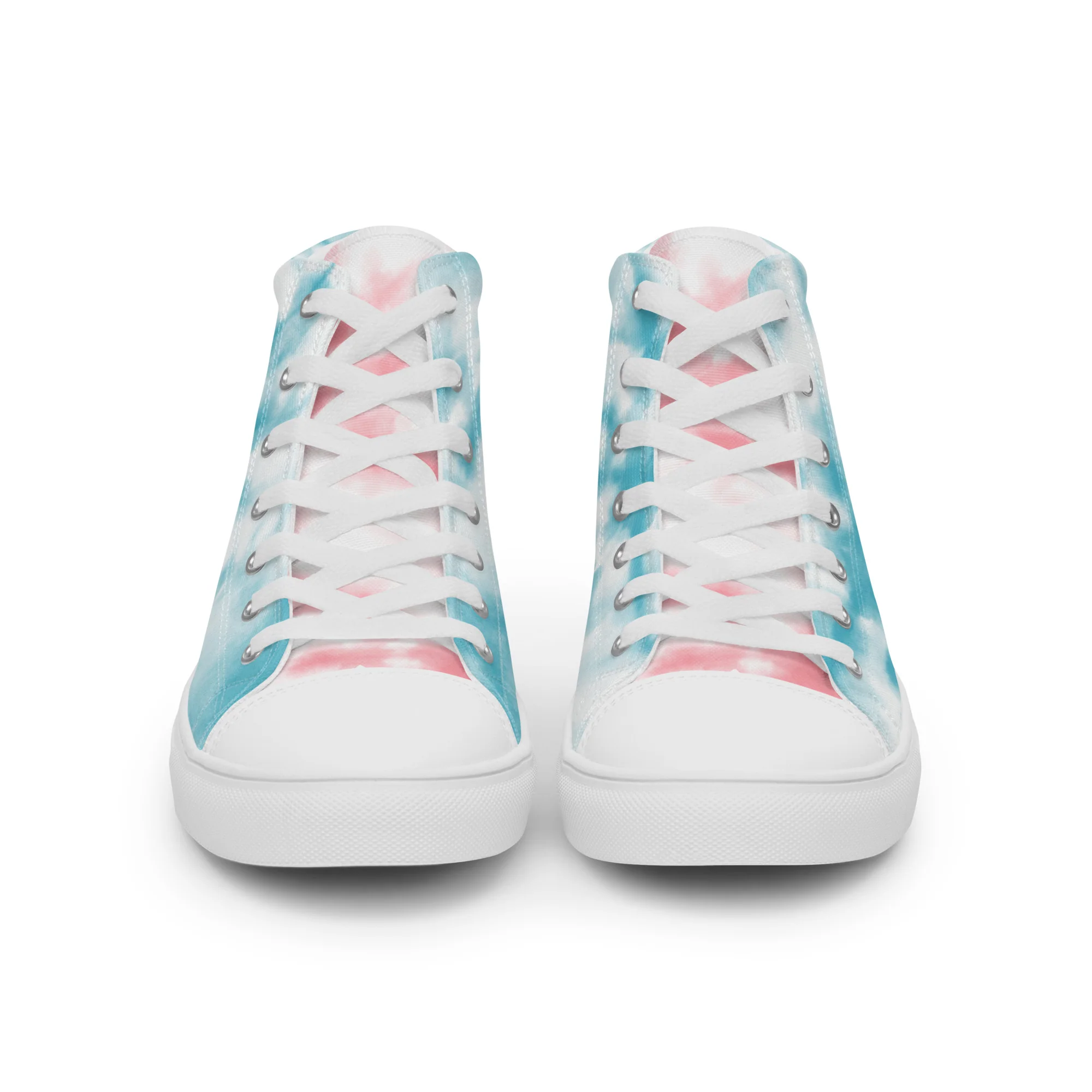 Tie Dyed Trans Pride High Top Trainers (female sizes) - Image 18
