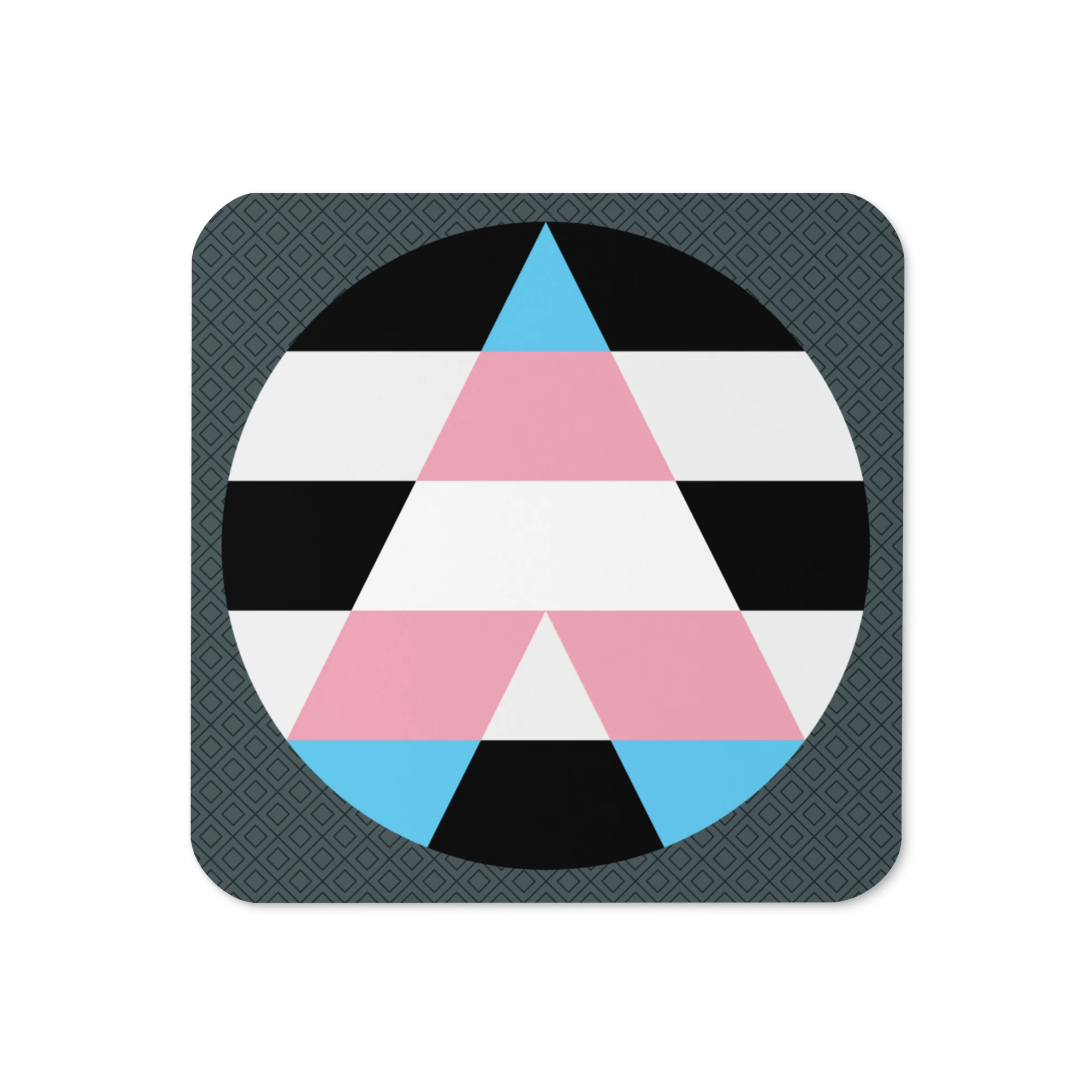 Trans Ally Flag Roundel Coaster