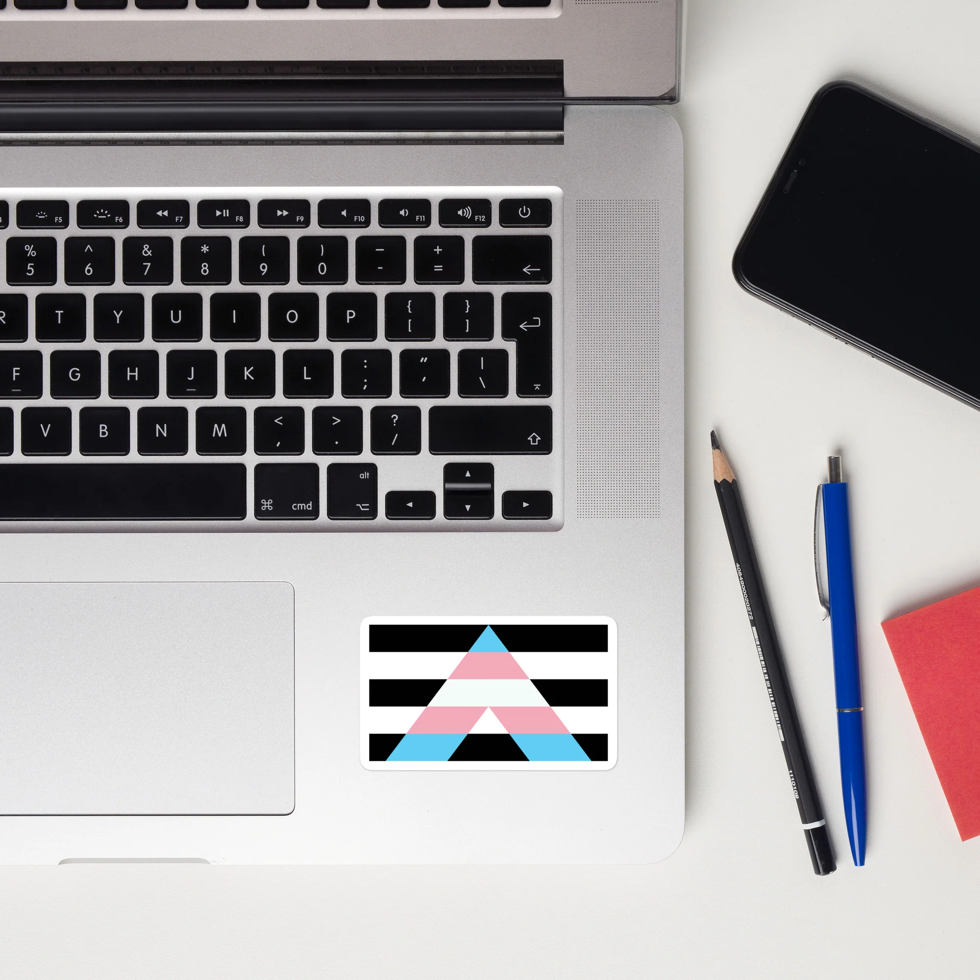 Trans Ally Flag Sticker - Image 2