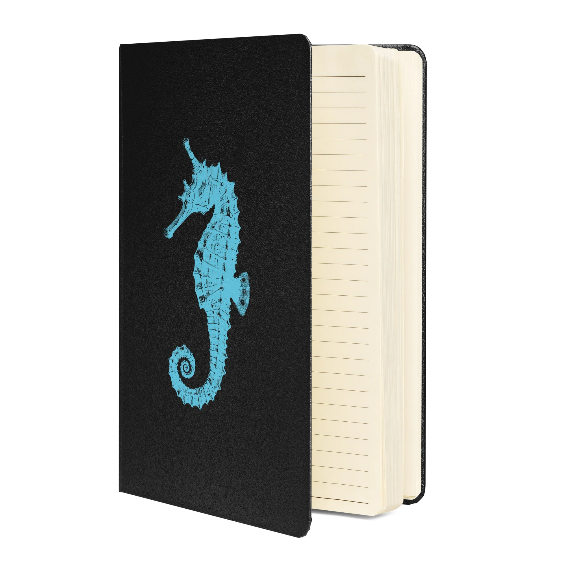 Trans Dad Seahorse Hardcover Notebook - Image 3