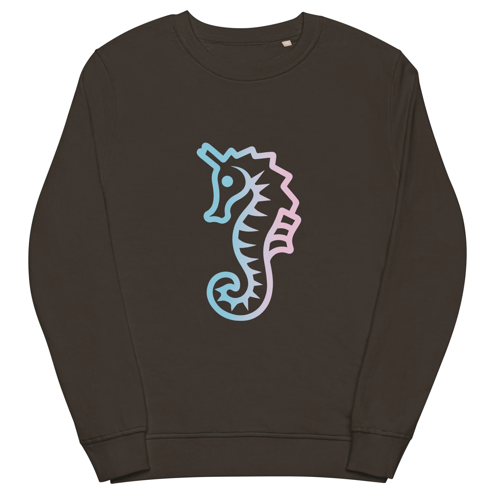 Trans Dad Seahorse Organic Sweatshirt - Image 4