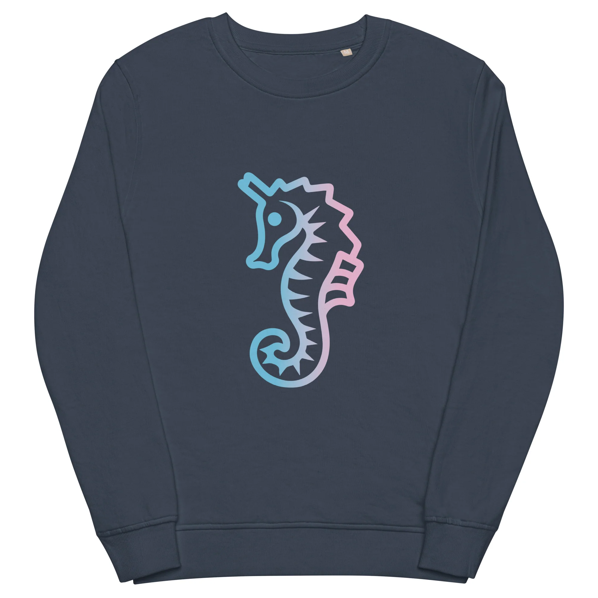 Trans Dad Seahorse Organic Sweatshirt - Image 5