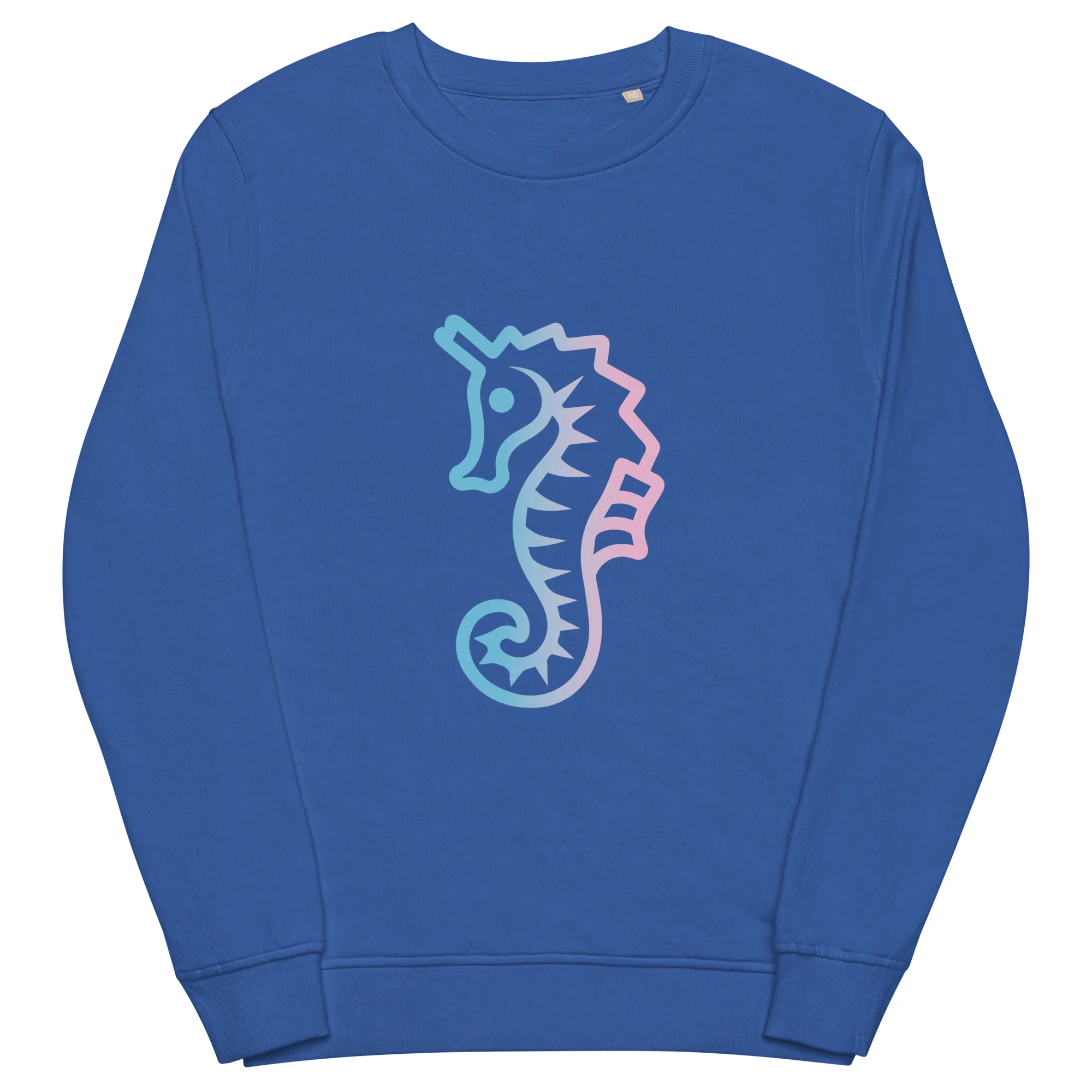 Trans Dad Seahorse Organic Sweatshirt - Image 6
