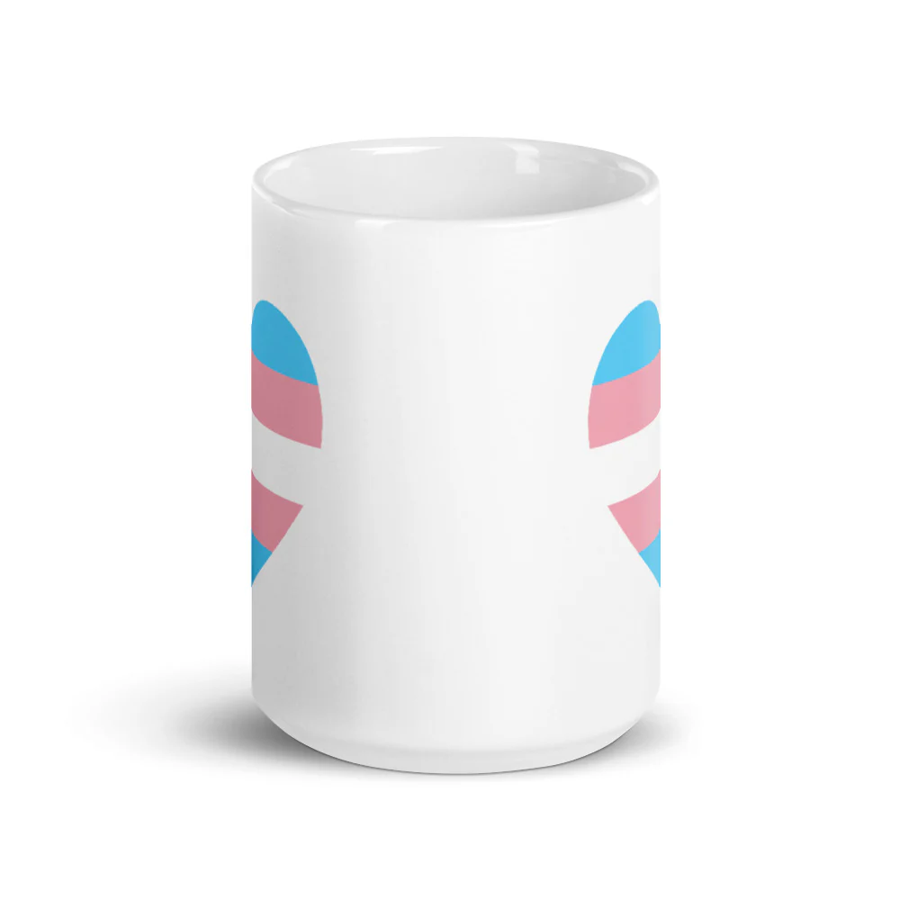 Trans Flag Heart Mug - Image 6