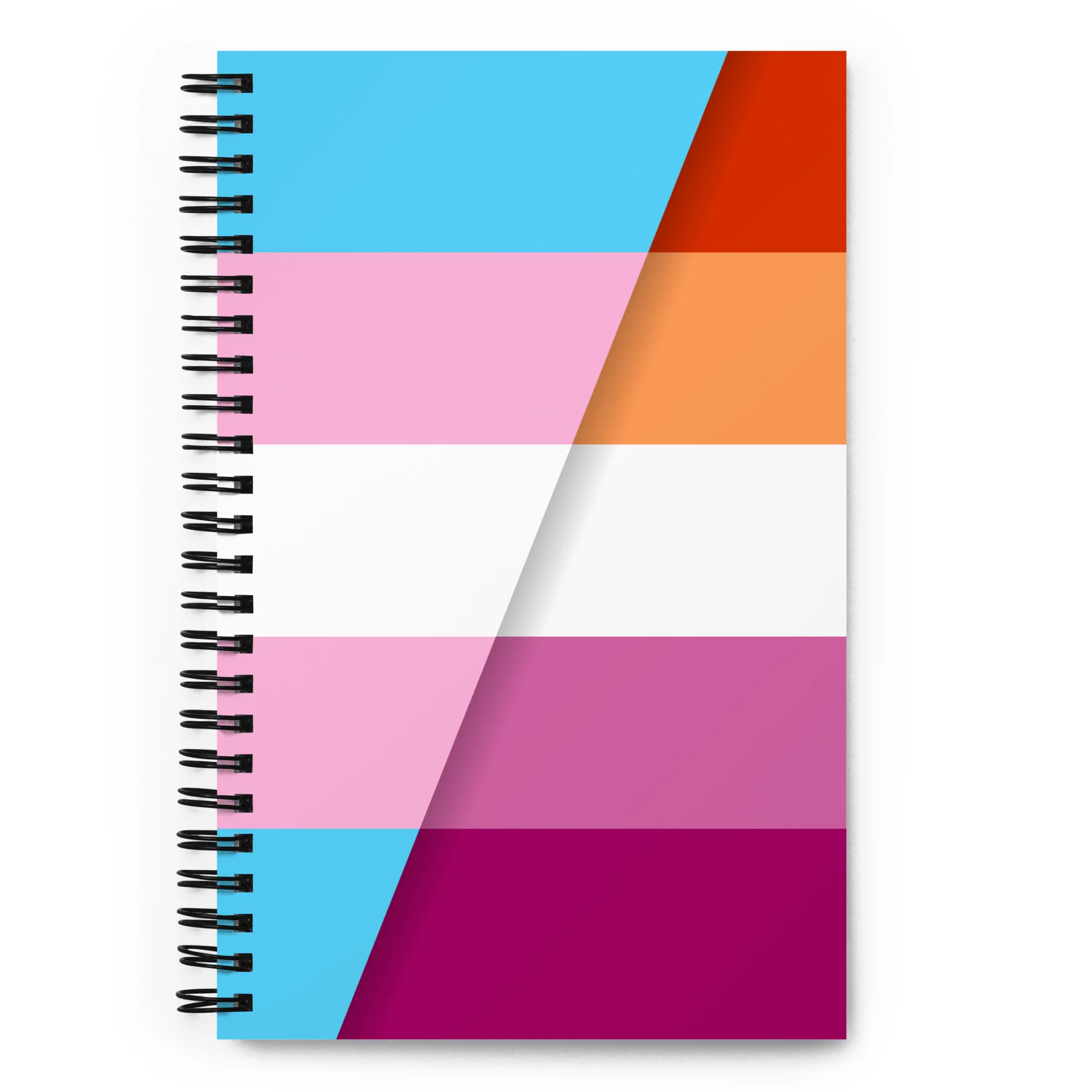 Trans Lesbian Pride Flags Spiral Notebook
