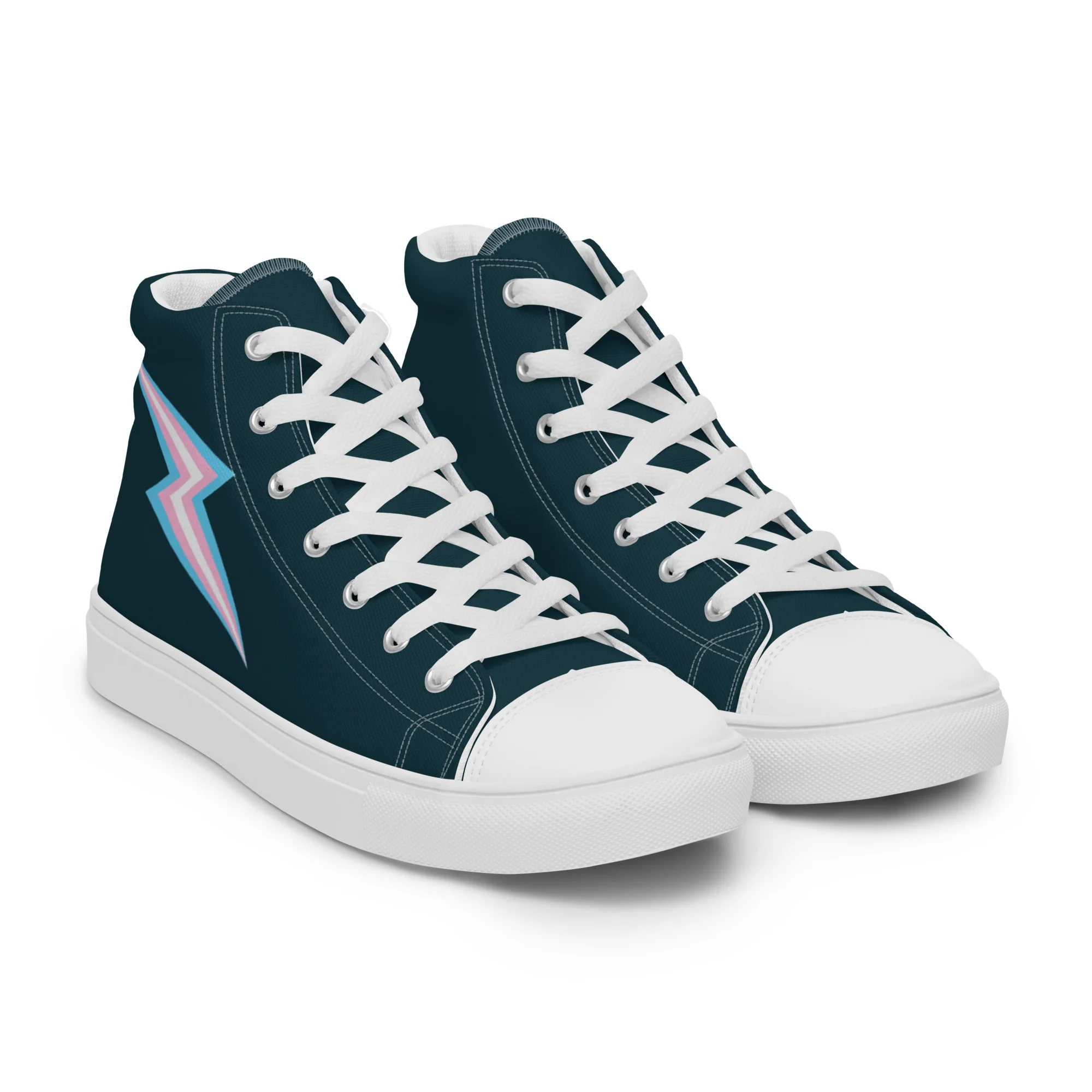 Trans Lightning Blue High Top Trainers (female sizes) - Image 12