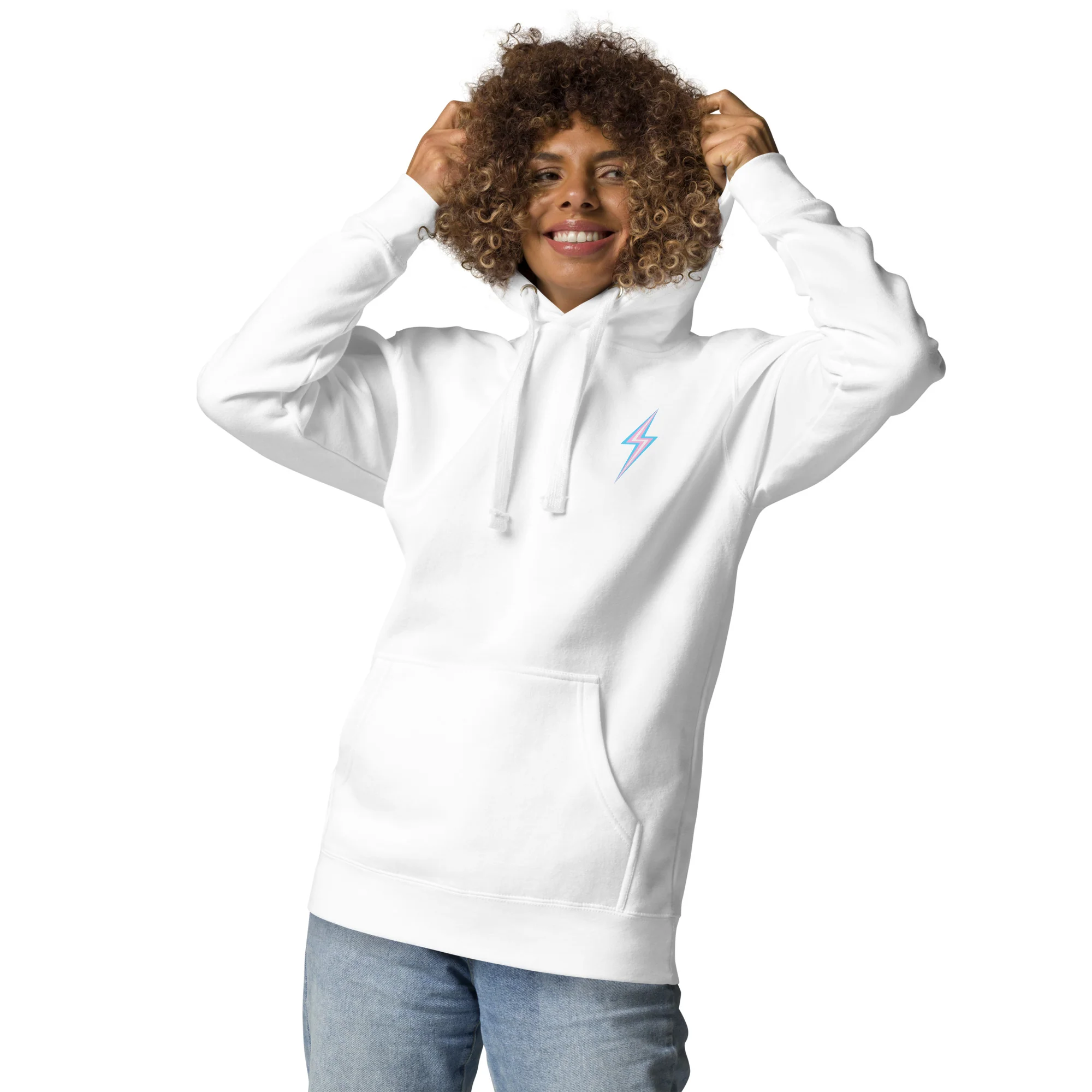 Trans Pride Lightning Hoodie - Image 5