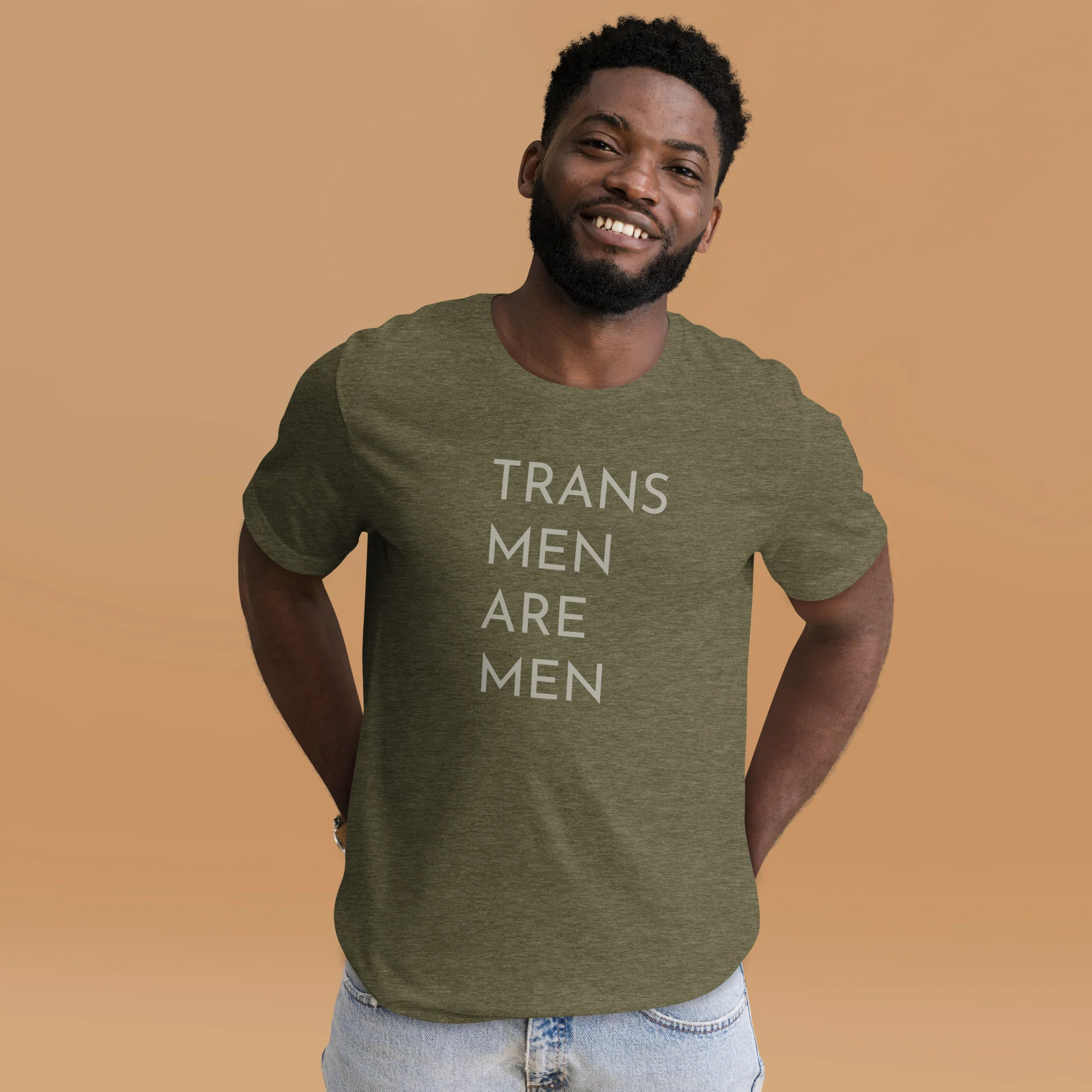 Trans Men Are Men Statement T-Shirt - Image 10