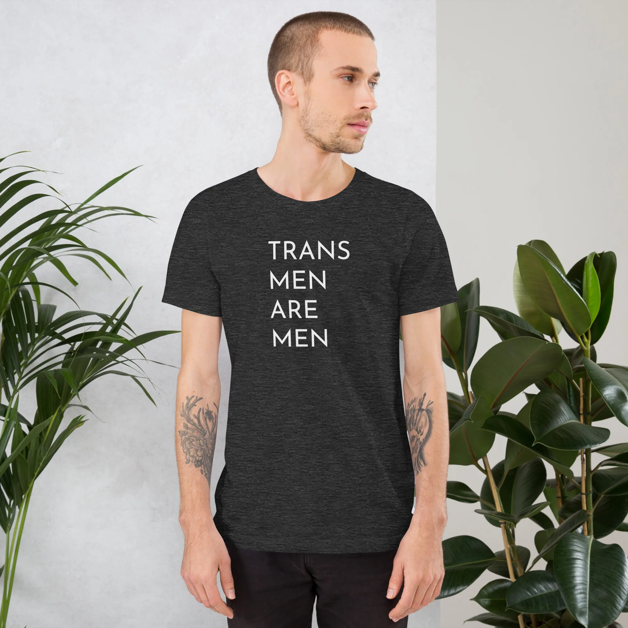 Trans Men Are Men Statement T-Shirt - Image 4
