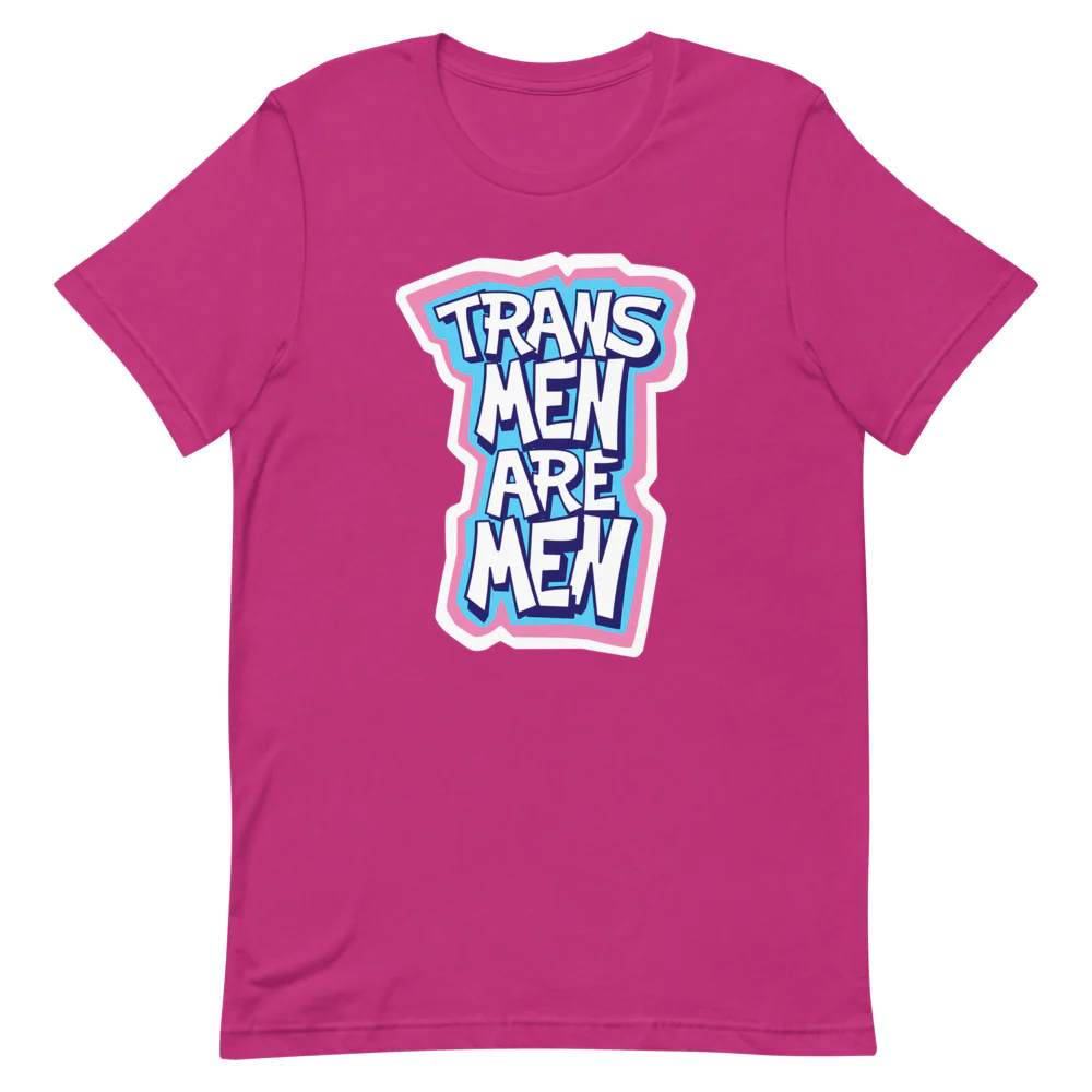 Trans Men Are Men T-Shirt - Image 5