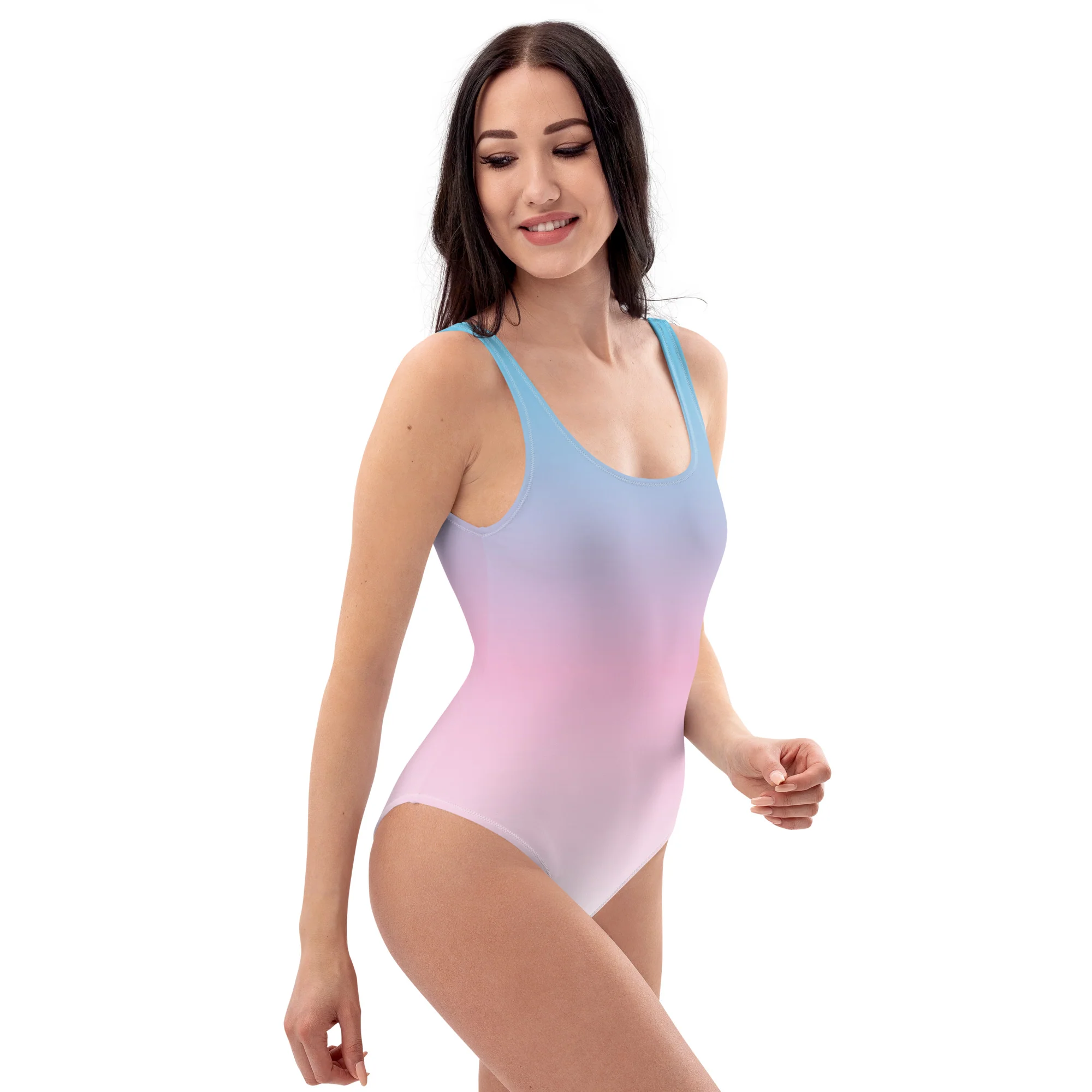 Trans Graduated Colour One-Piece Swimsuit - Image 2
