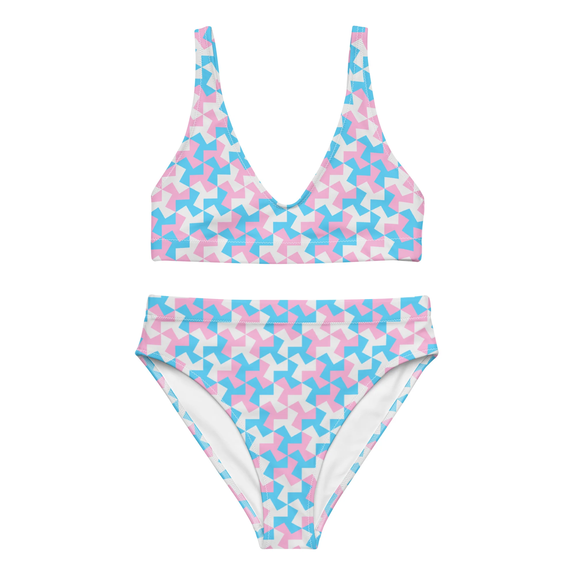 Trans Pattern X High-Waisted Bikini